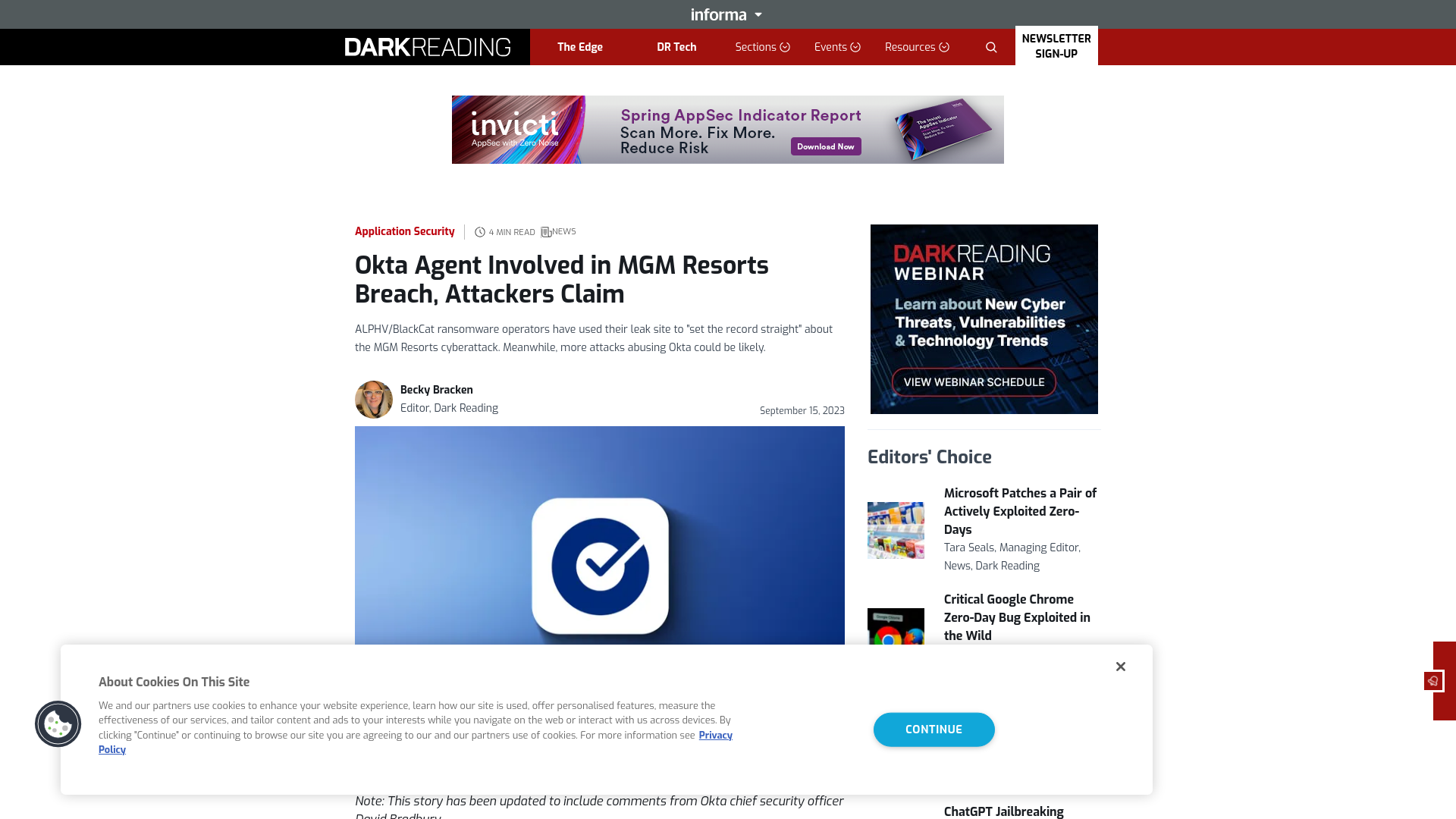 Okta Agent Involved in MGM Resorts Breach, Attackers Claim