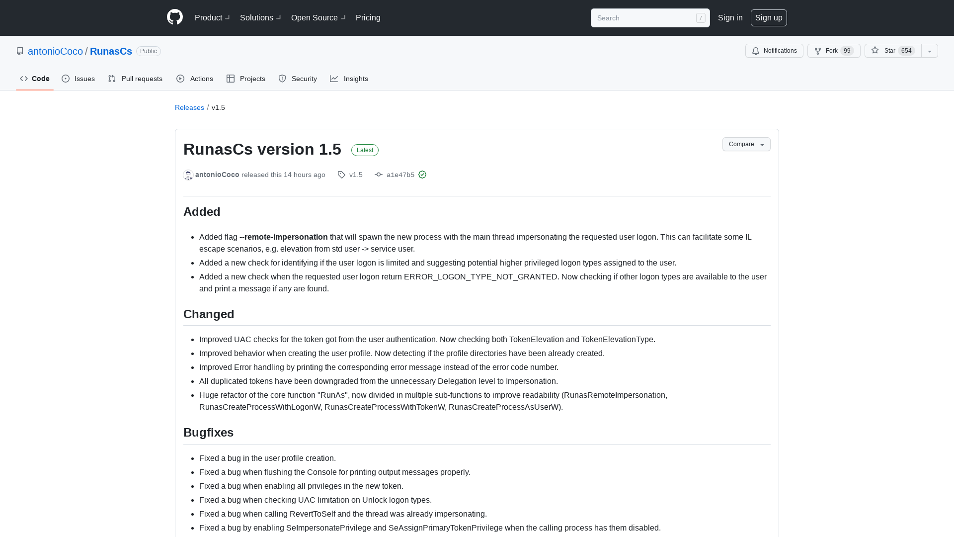 Release RunasCs version 1.5 · antonioCoco/RunasCs · GitHub