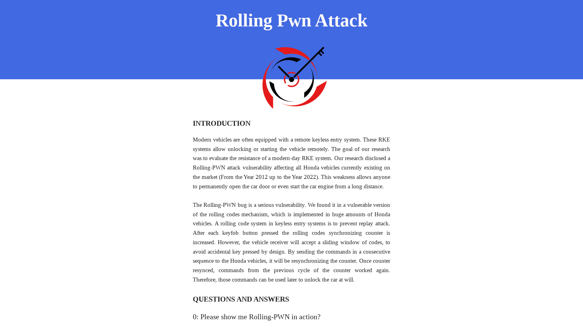 Rolling PWN
