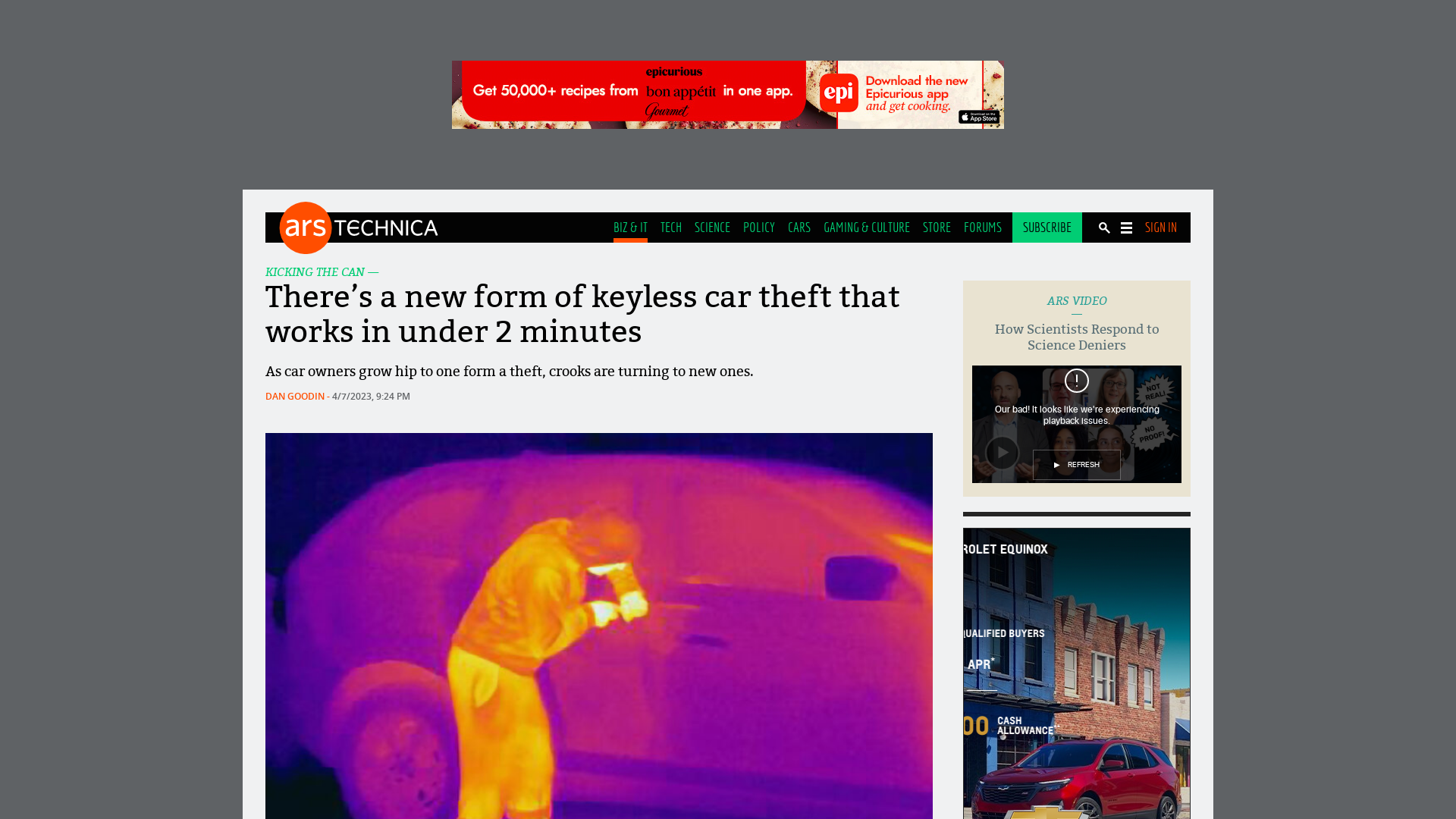 There’s a new form of keyless car theft that works in under 2 minutes | Ars Technica