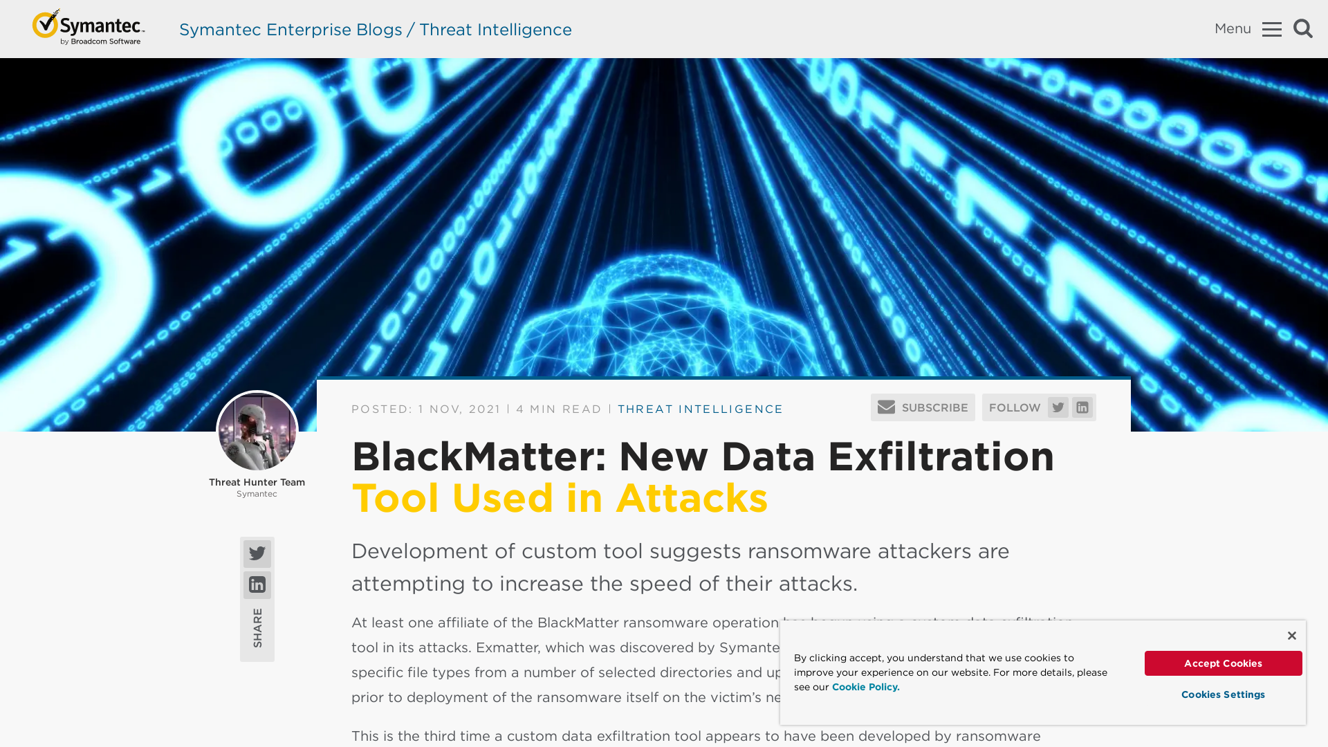 BlackMatter: New Data Exfiltration Tool Used in Attacks | Symantec Enterprise Blogs