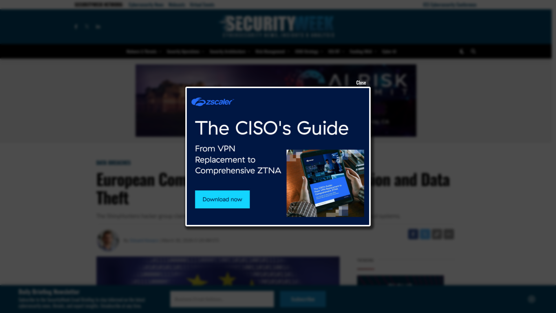 European Commission Reports Cyber Intrusion and Data Theft - SecurityWeek