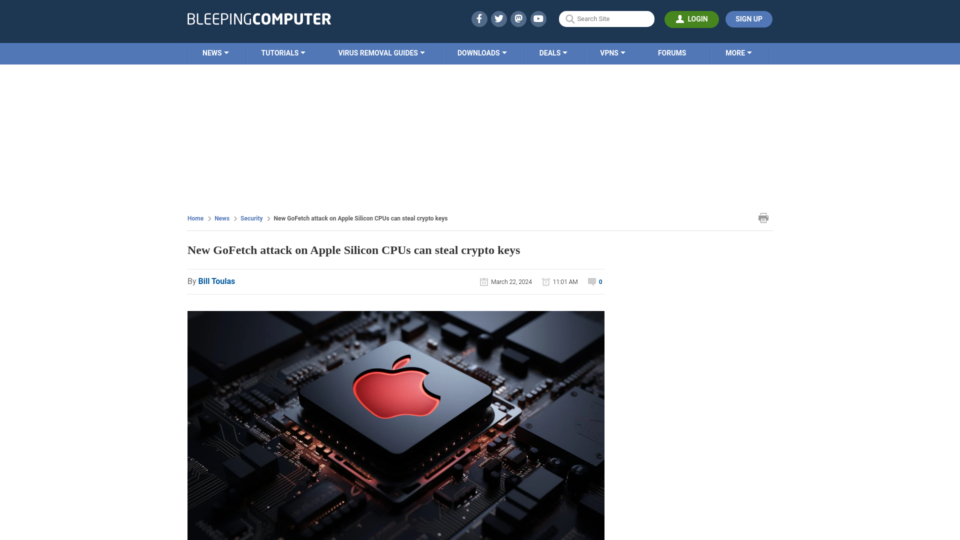 New GoFetch attack on Apple Silicon CPUs can steal crypto keys