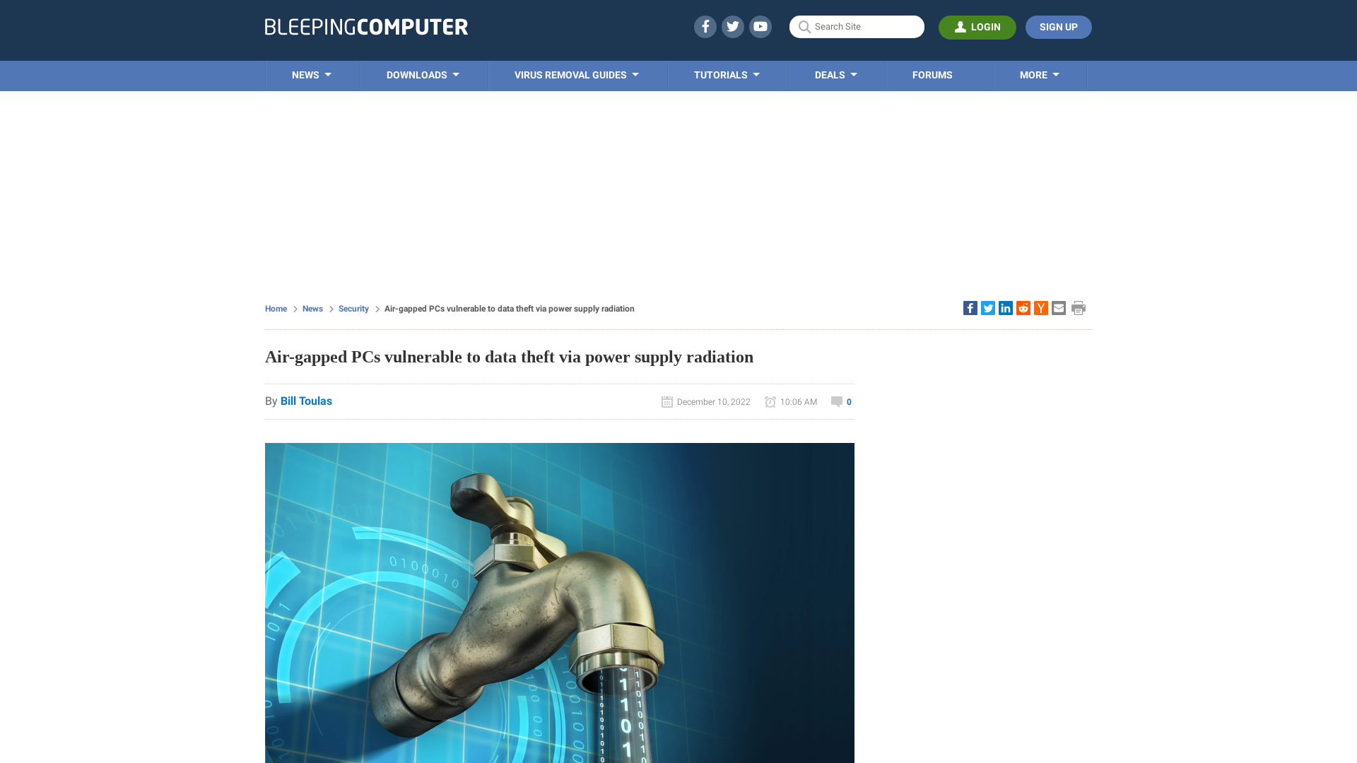 Air-gapped PCs vulnerable to data theft via power supply radiation