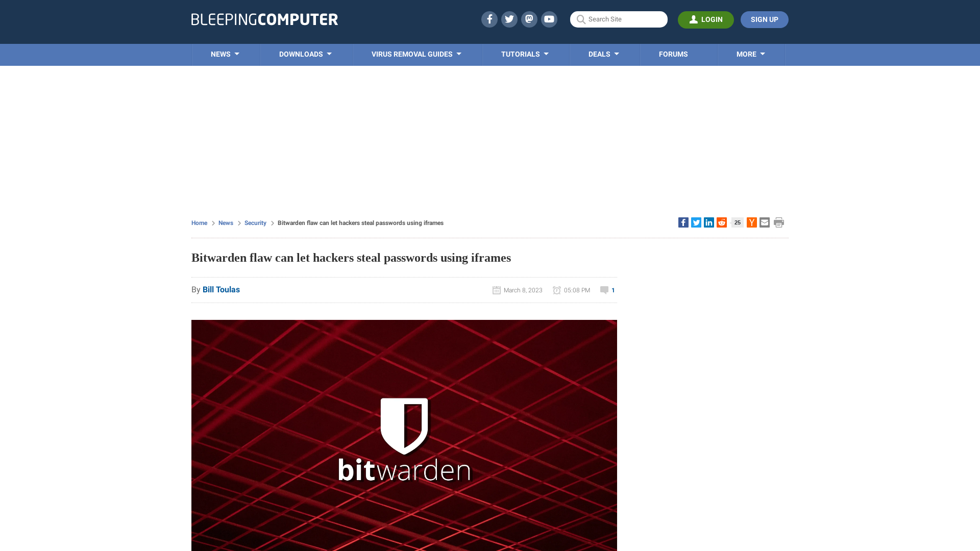 Bitwarden flaw can let hackers steal passwords using iframes