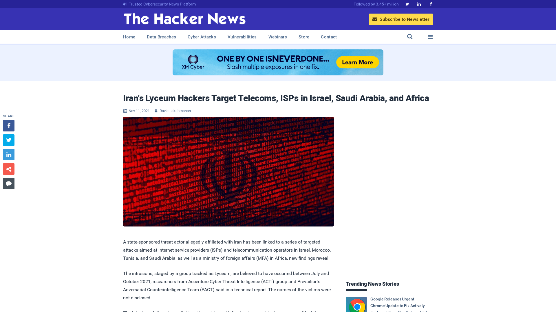 Iran's Lyceum Hackers Target Telecoms, ISPs in Israel, Saudi Arabia, and Africa