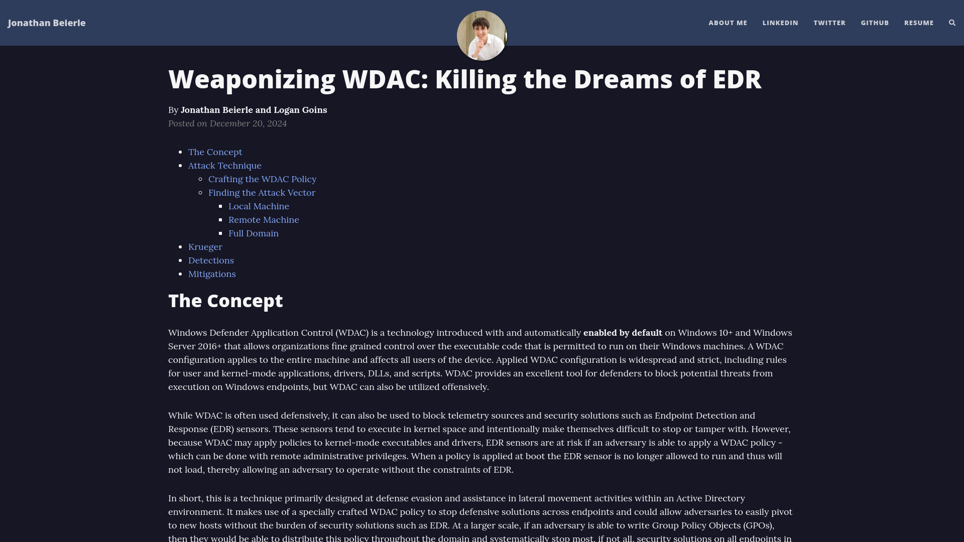Weaponizing WDAC: Killing the Dreams of EDR