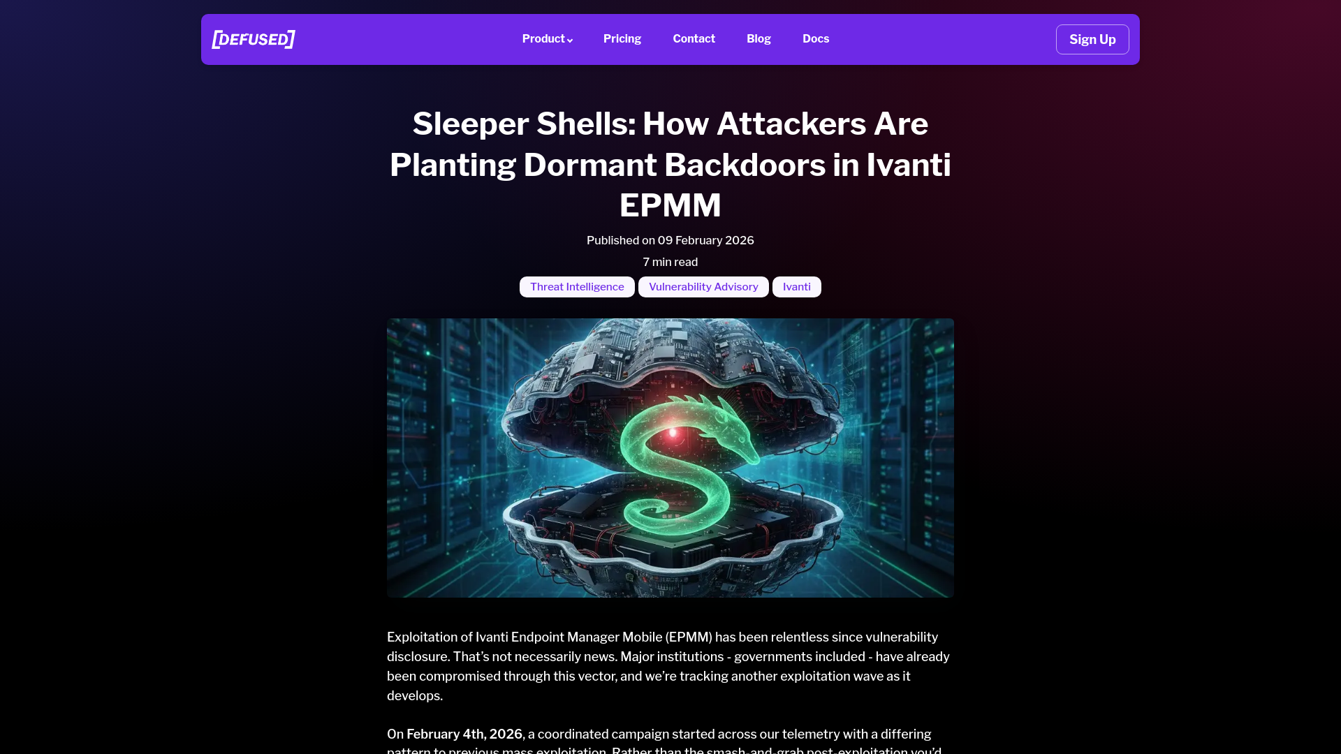 Sleeper Shells: How Attackers Are Planting Dormant Backdoors in Ivanti EPMM
