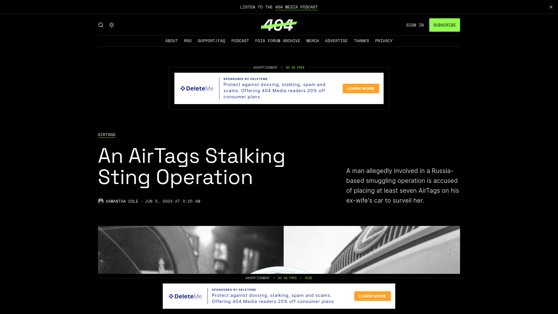 An AirTags Stalking Sting Operation