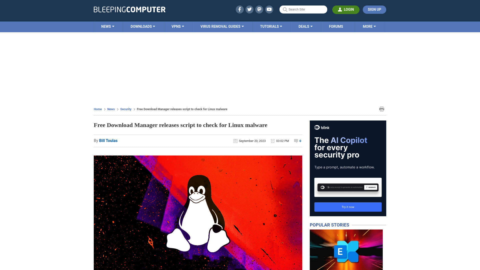 Free Download Manager releases script to check for Linux malware