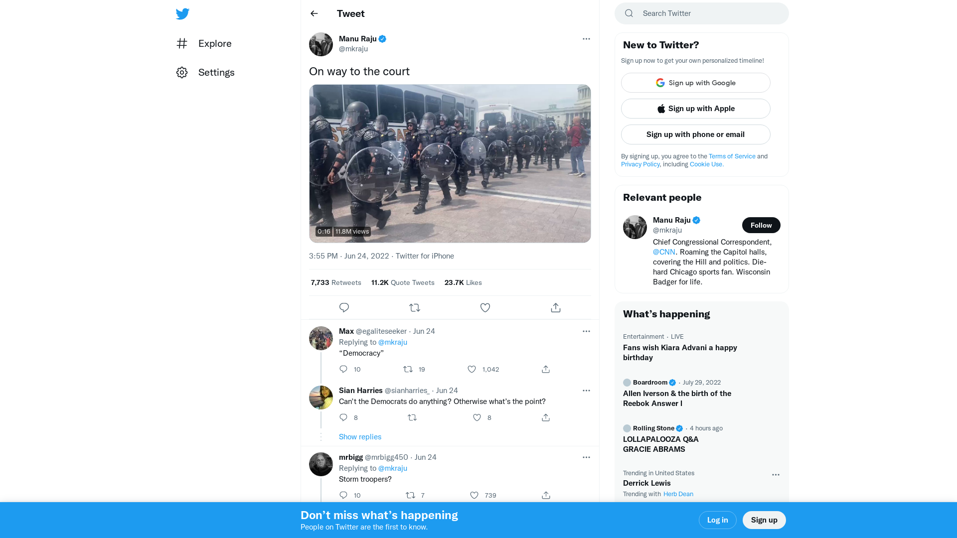 Manu Raju on Twitter: "On way to the court https://t.co/XrE9ExAzhm" / Twitter