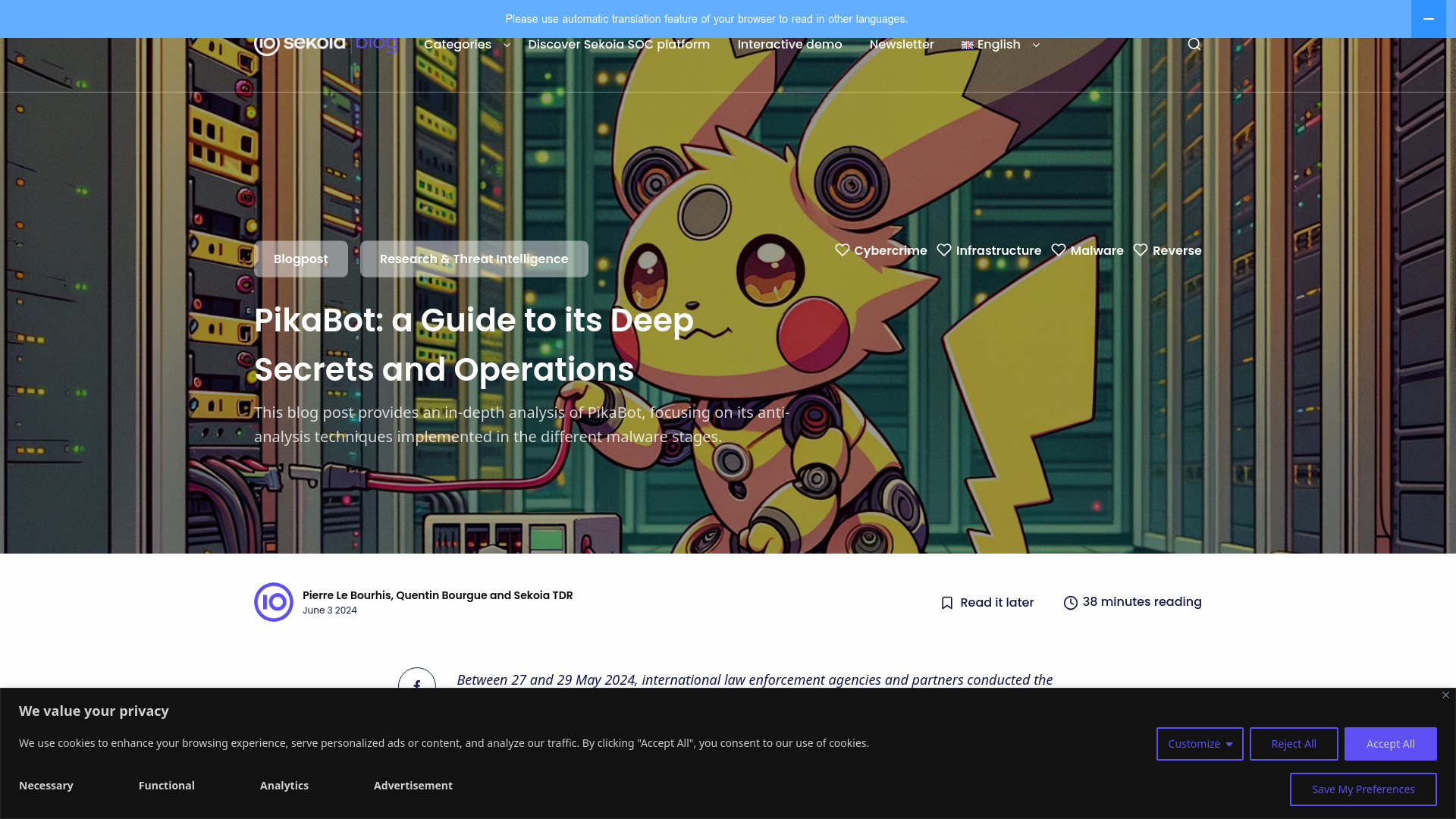 PikaBot: a Guide to its Deep Secrets and Operations - Sekoia.io Blog