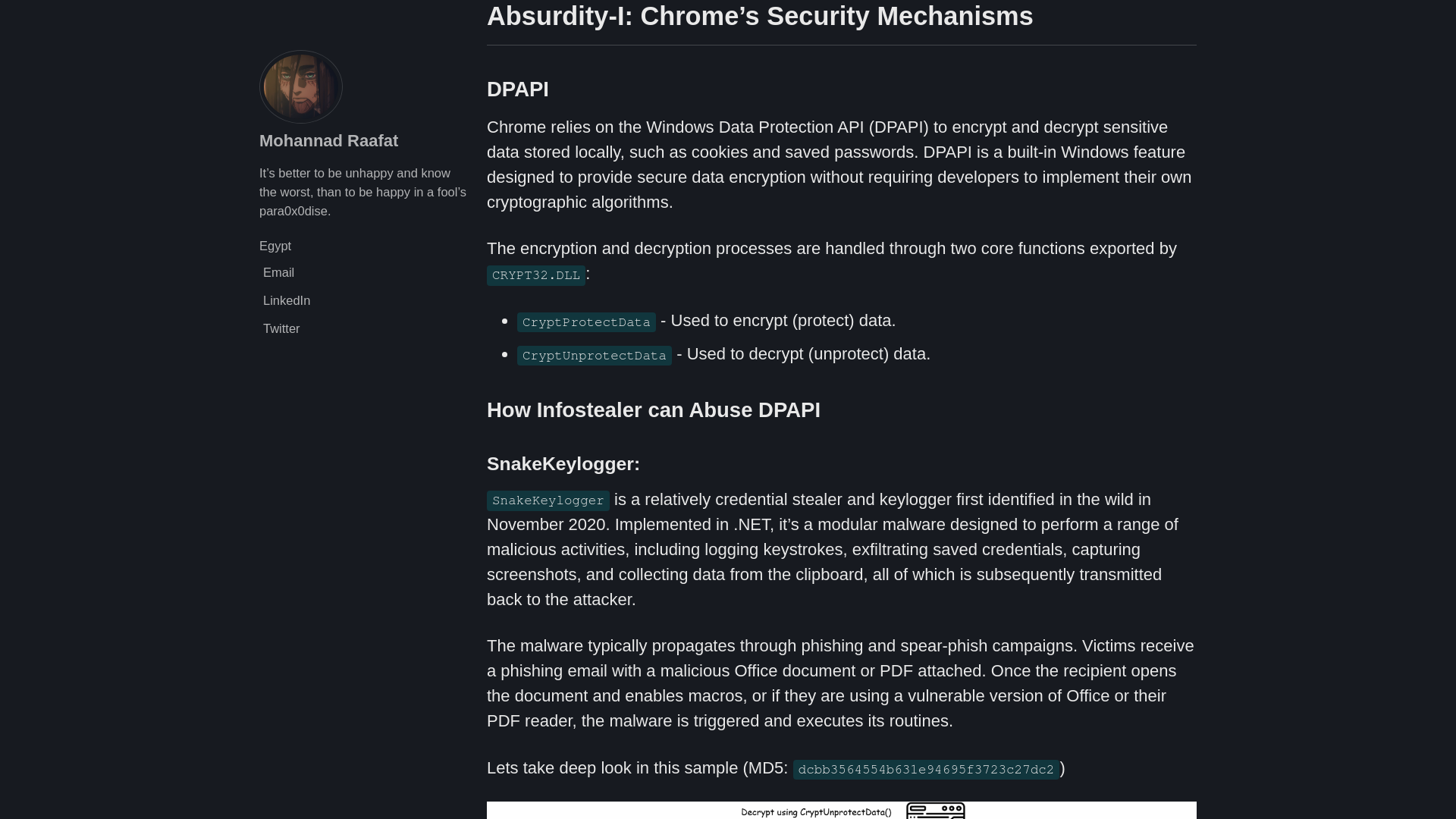 Absurdities Part-1: Chrome Secrets & Defender Bypasses - Para0x0dise