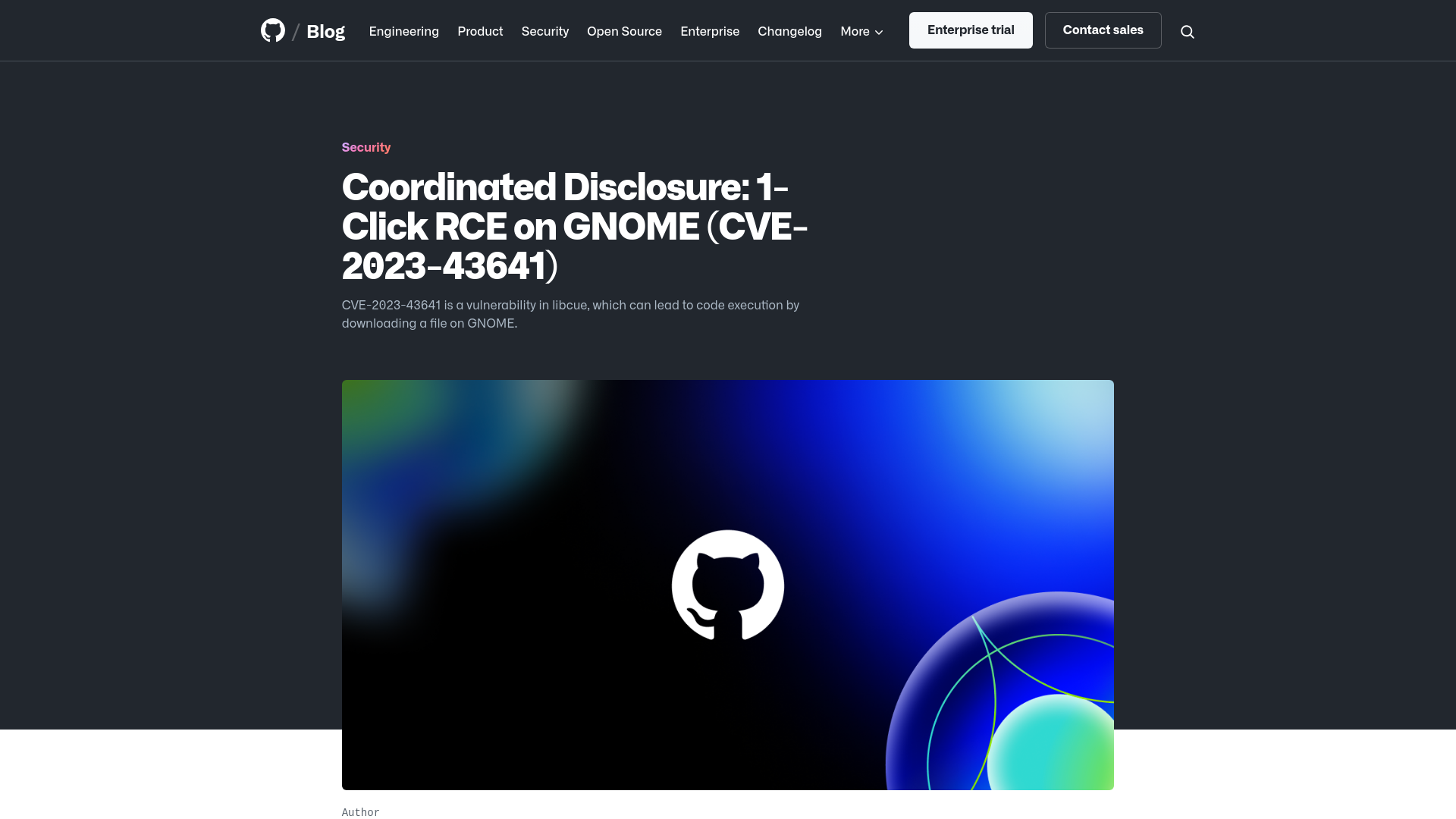 Coordinated Disclosure: 1-Click RCE on GNOME (CVE-2023-43641) - The GitHub Blog