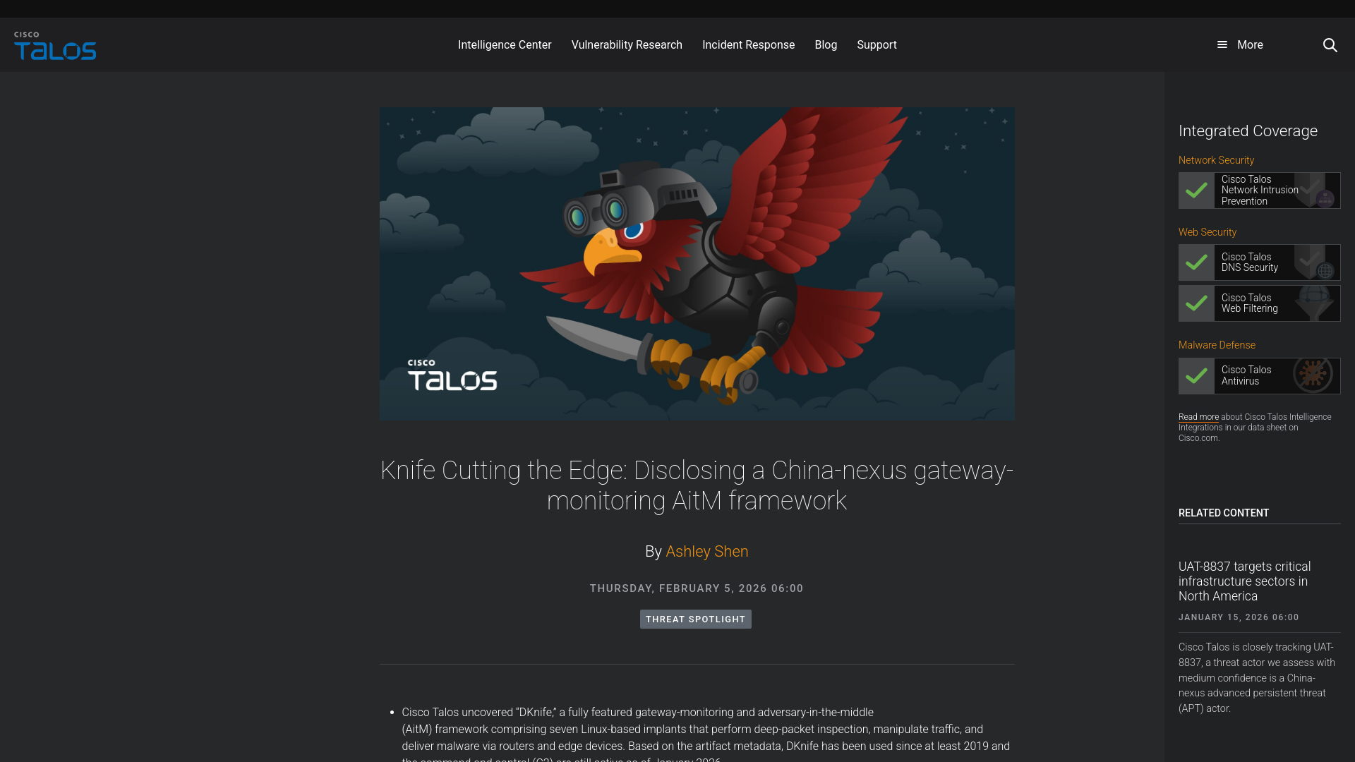 Knife Cutting the Edge: Disclosing a China-nexus gateway-monitoring AitM framework