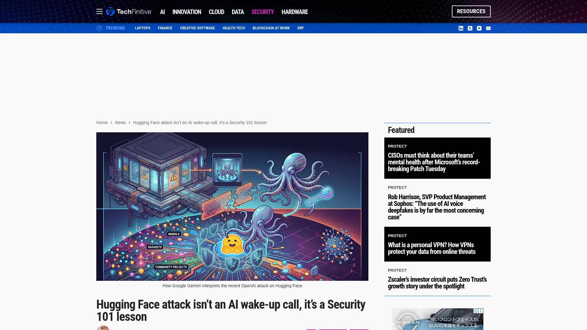 Hugging Face attack isn’t an AI wake-up call, it’s a Security 101 lesson | TechFinitive