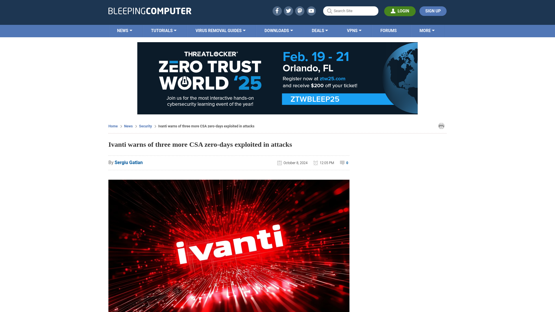 Ivanti warns of three more CSA zero-days exploited in attacks