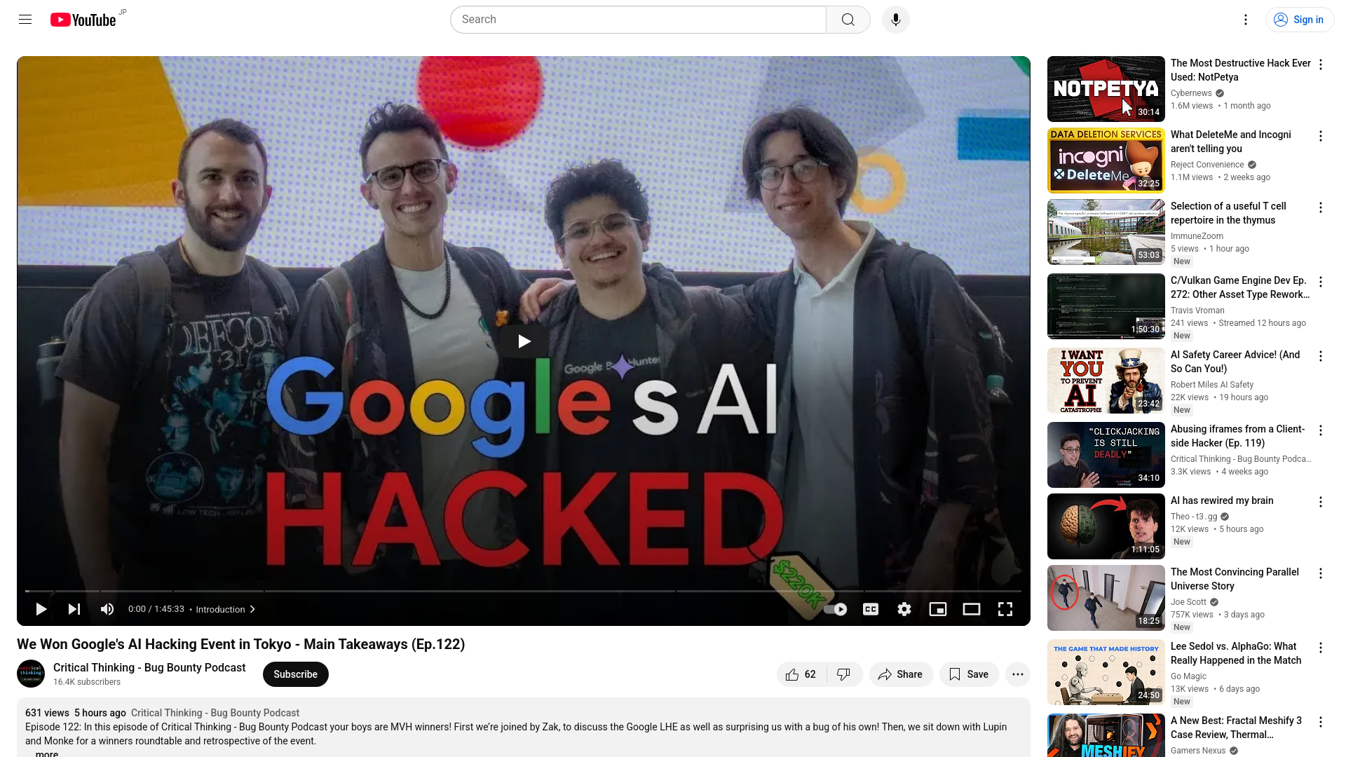 We Won Google's AI Hacking Event in Tokyo - Main Takeaways (Ep.122) - YouTube