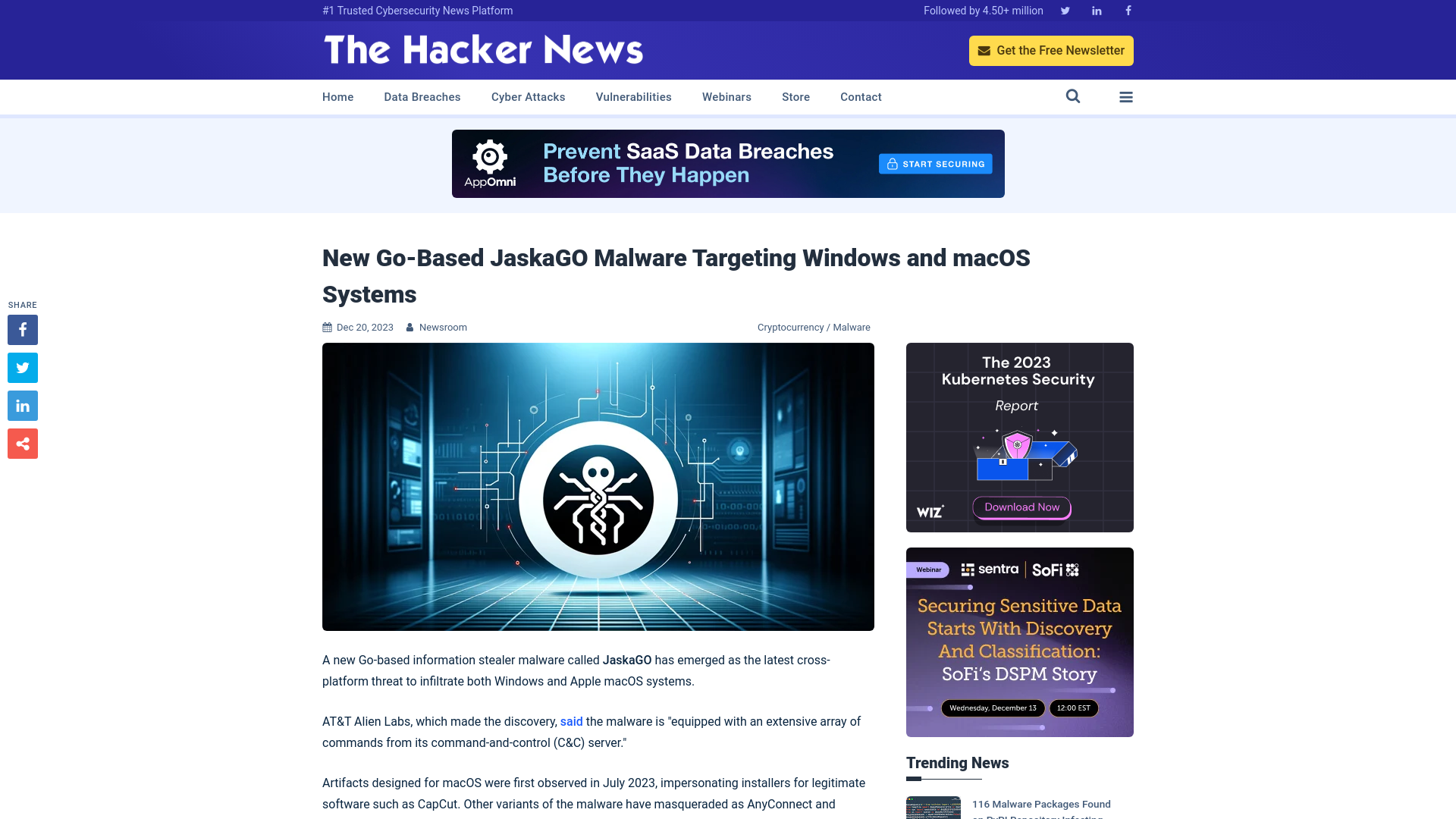 New Go-Based JaskaGO Malware Targeting Windows and macOS Systems