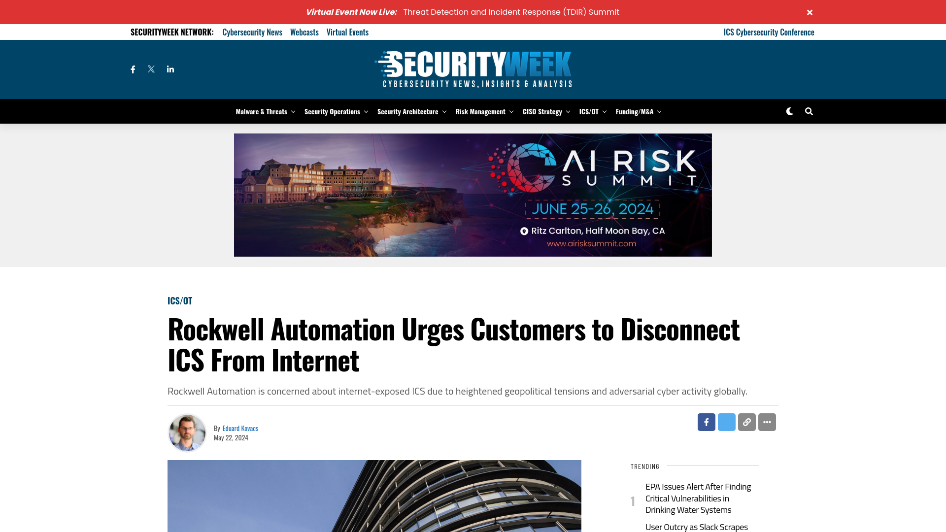 Rockwell Automation Urges Customers to Disconnect ICS From Internet - SecurityWeek