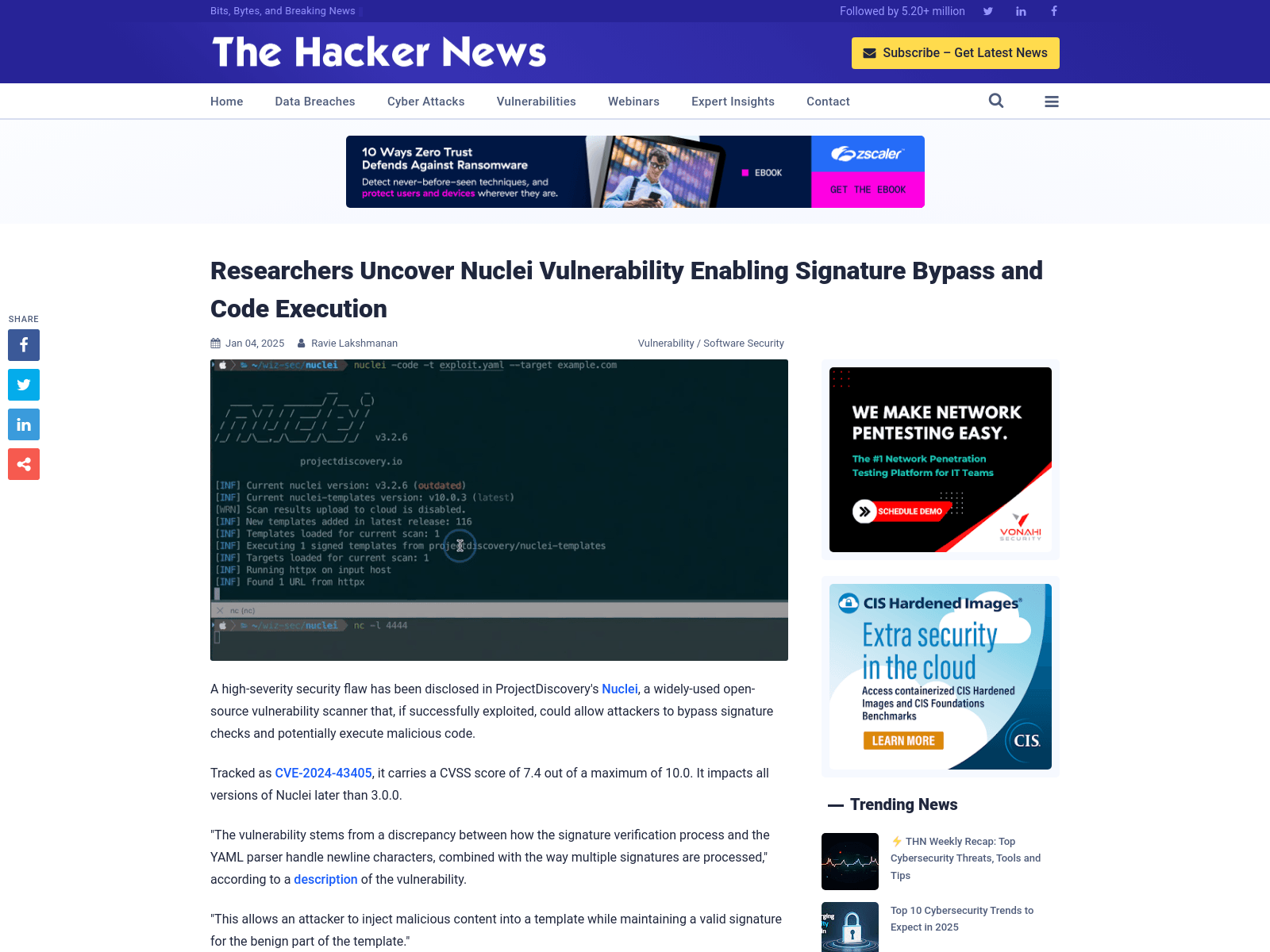 Researchers Uncover Nuclei Vulnerability Enabling Signature Bypass and Code Execution