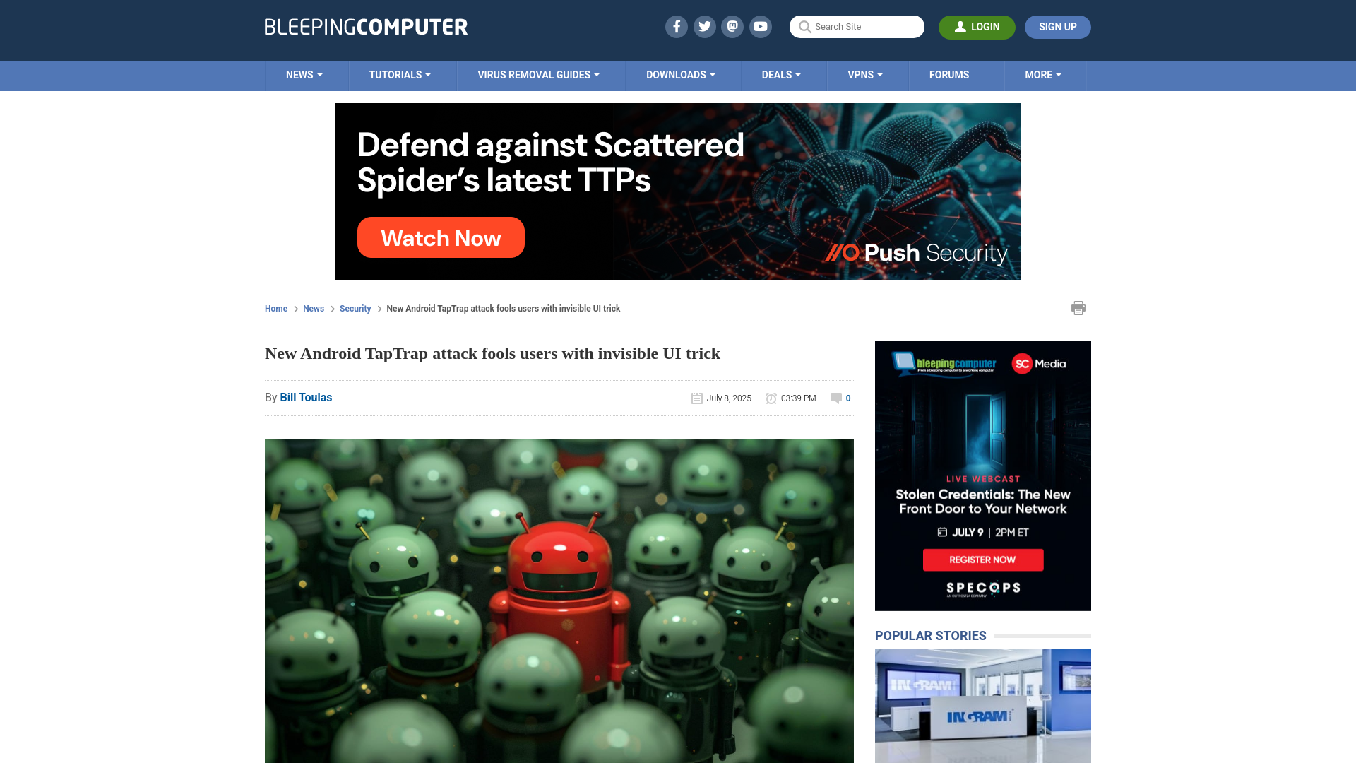 New Android TapTrap attack fools users with invisible UI trick
