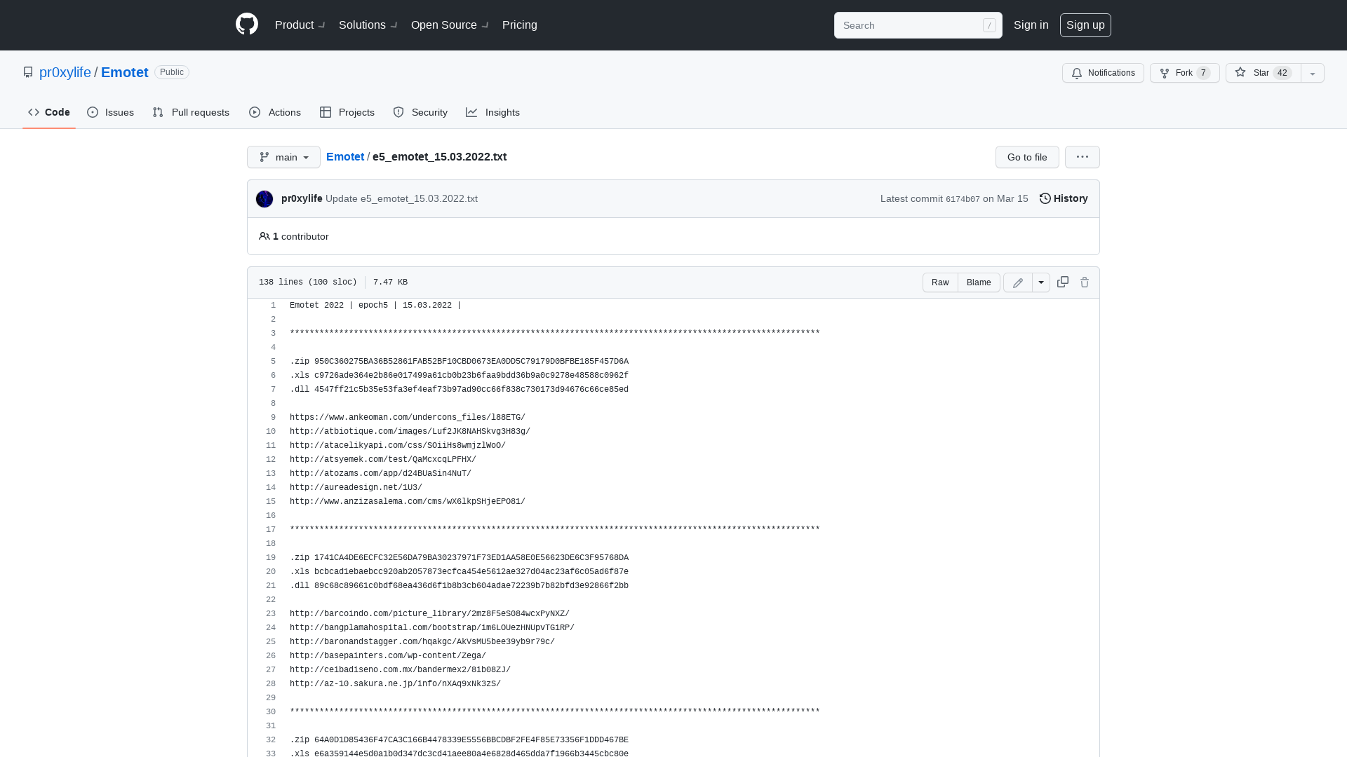 Emotet/e5_emotet_15.03.2022.txt at main · pr0xylife/Emotet · GitHub