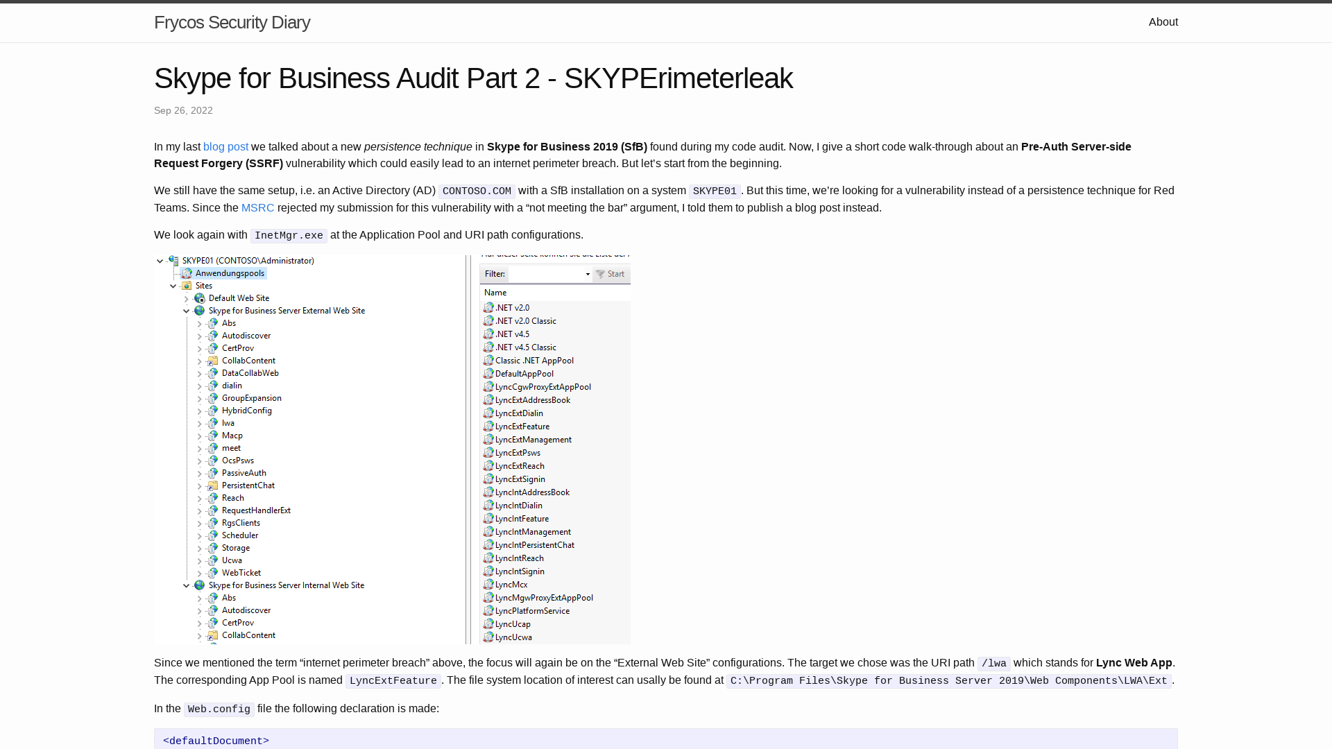 Skype for Business Audit Part 2 - SKYPErimeterleak | Frycos Security Diary