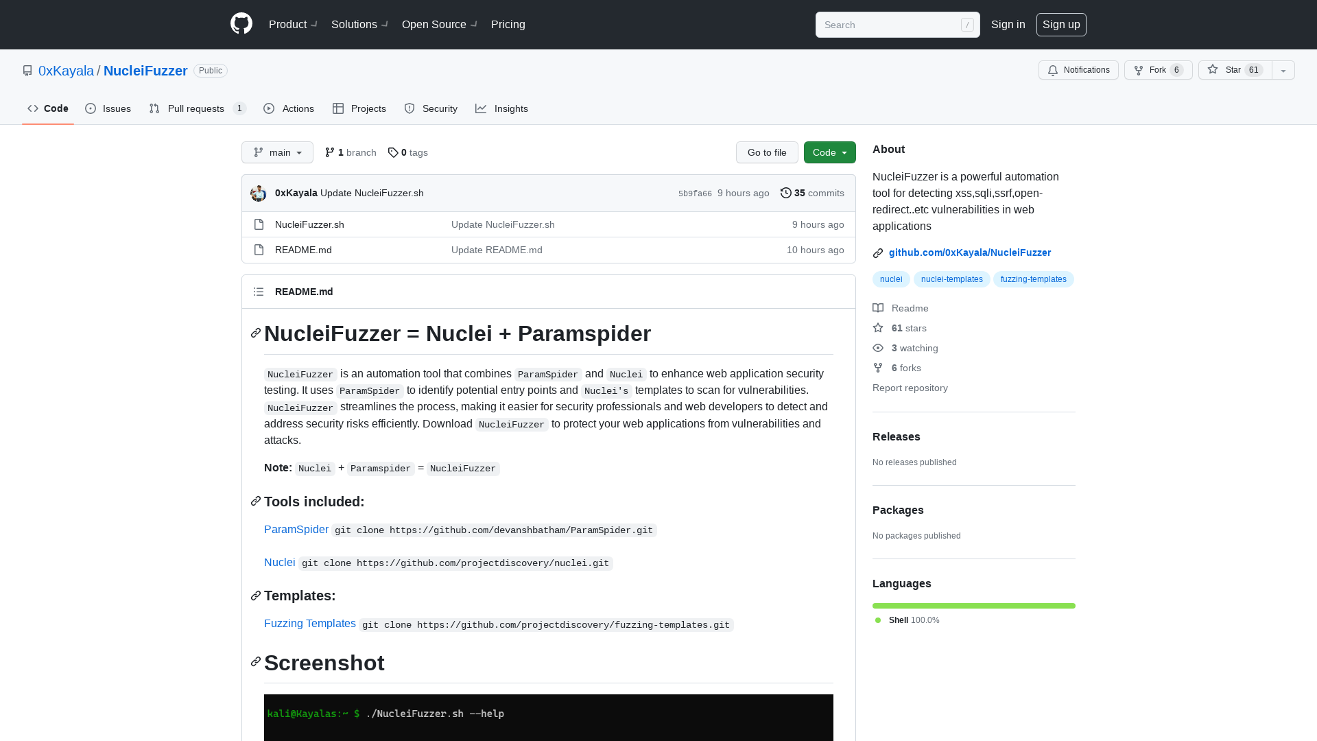 GitHub - 0xKayala/NucleiFuzzer: NucleiFuzzer is a powerful automation tool for detecting xss,sqli,ssrf,open-redirect..etc vulnerabilities in web applications