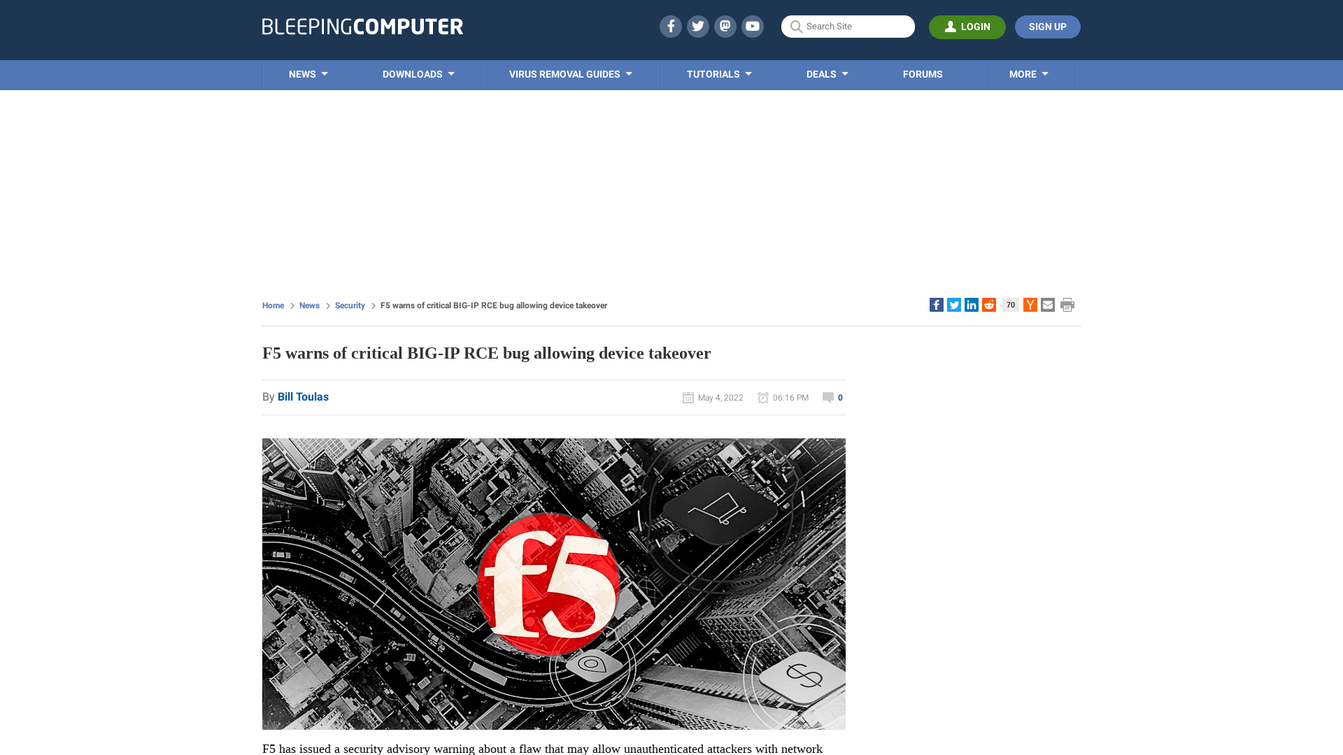 F5 warns of critical BIG-IP RCE bug allowing device takeover