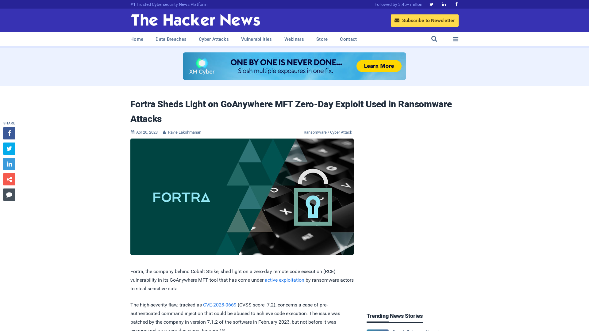 Fortra Sheds Light on GoAnywhere MFT Zero-Day Exploit Used in Ransomware Attacks