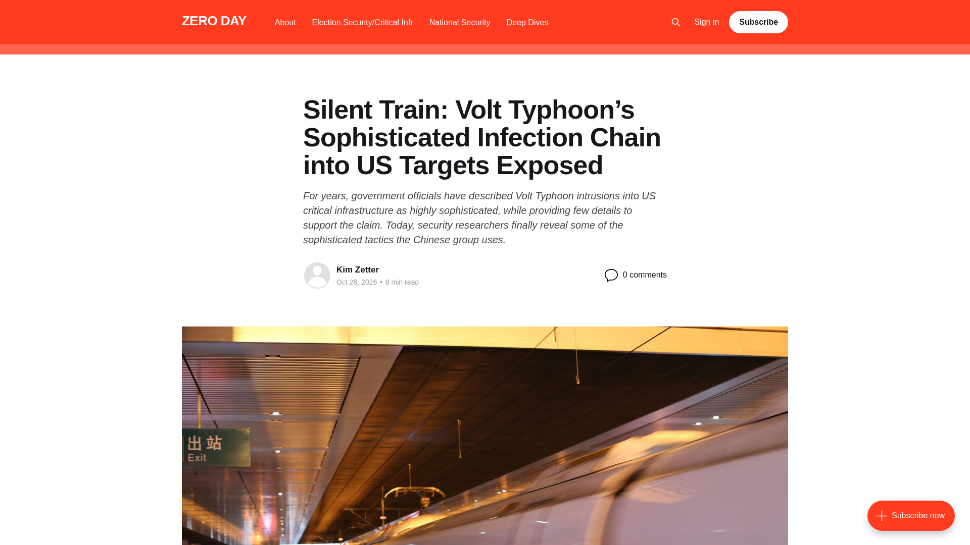 Silent Train: Volt Typhoon’s Sophisticated Infection Chain into US Targets Exposed