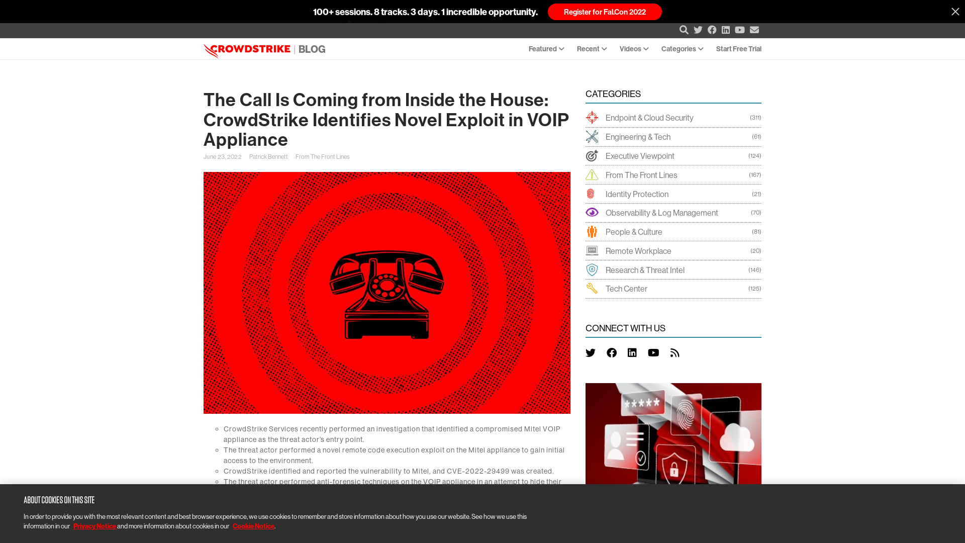 Novel Exploit in Mitel VOIP Appliance | CrowdStrike