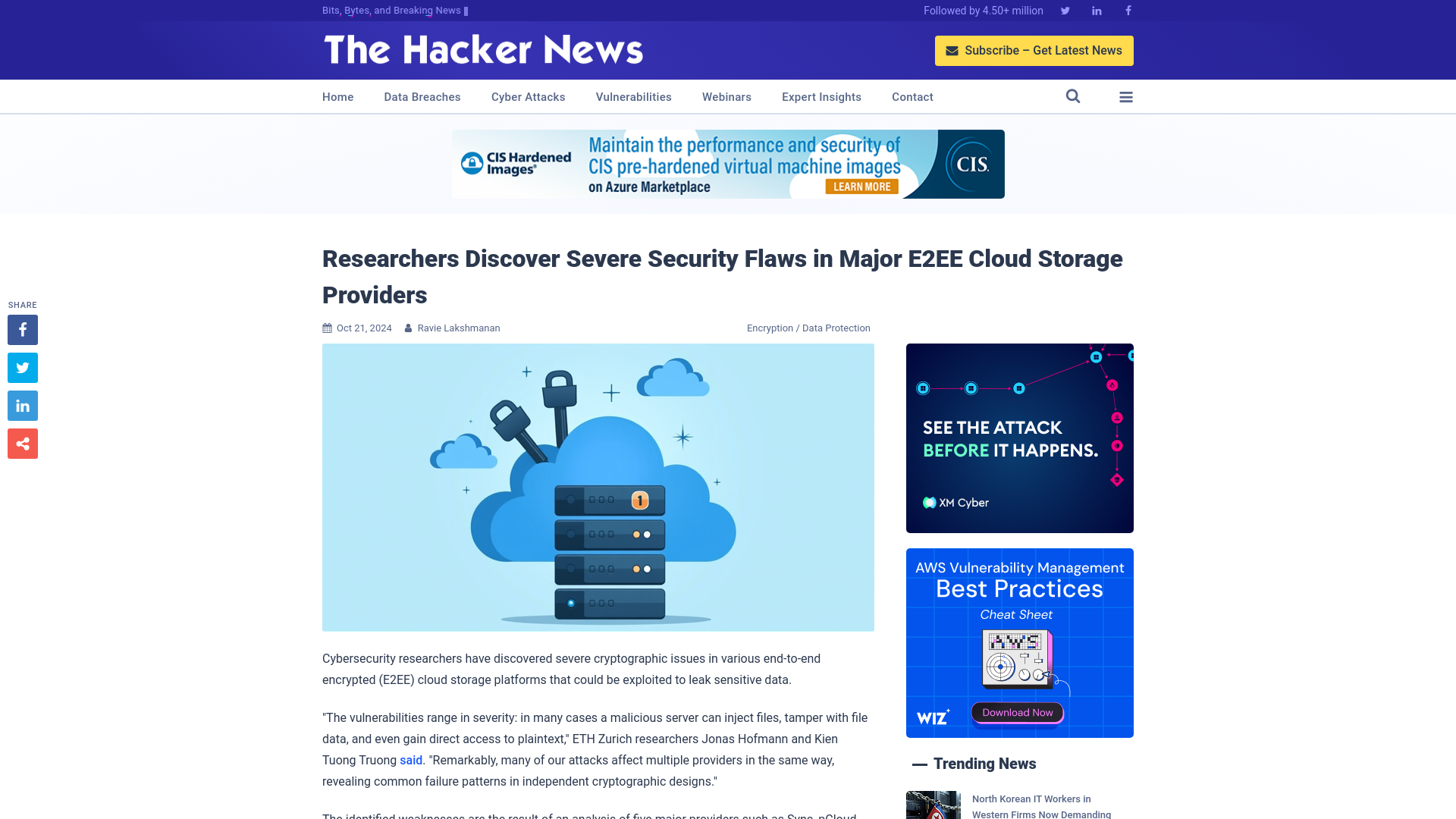 Researchers Discover Severe Security Flaws in Major E2EE Cloud Storage Providers