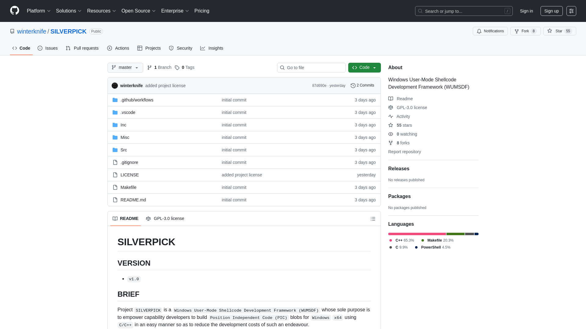 GitHub - winterknife/SILVERPICK: Windows User-Mode Shellcode Development Framework (WUMSDF)