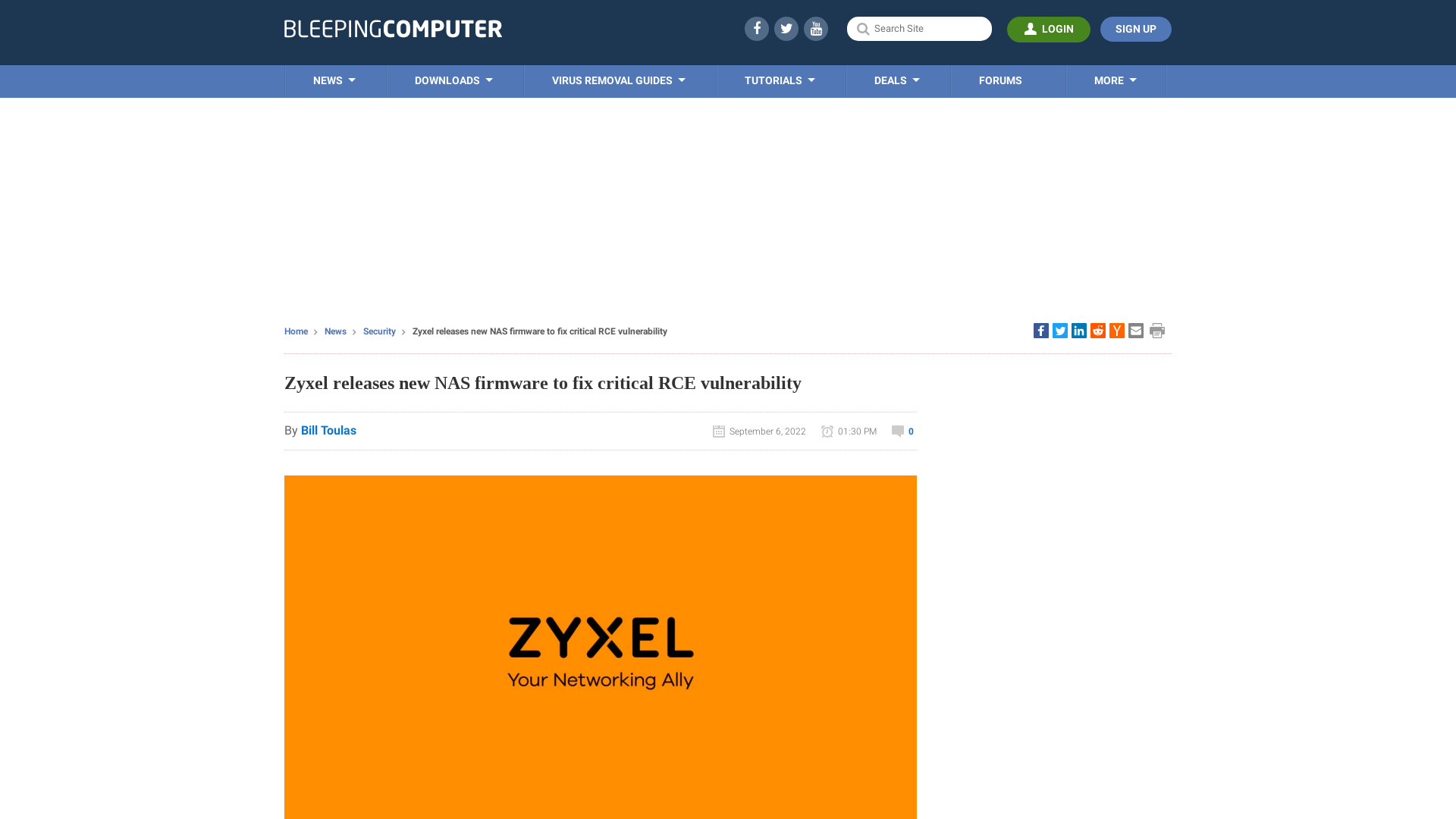 Zyxel releases new NAS firmware to fix critical RCE vulnerability