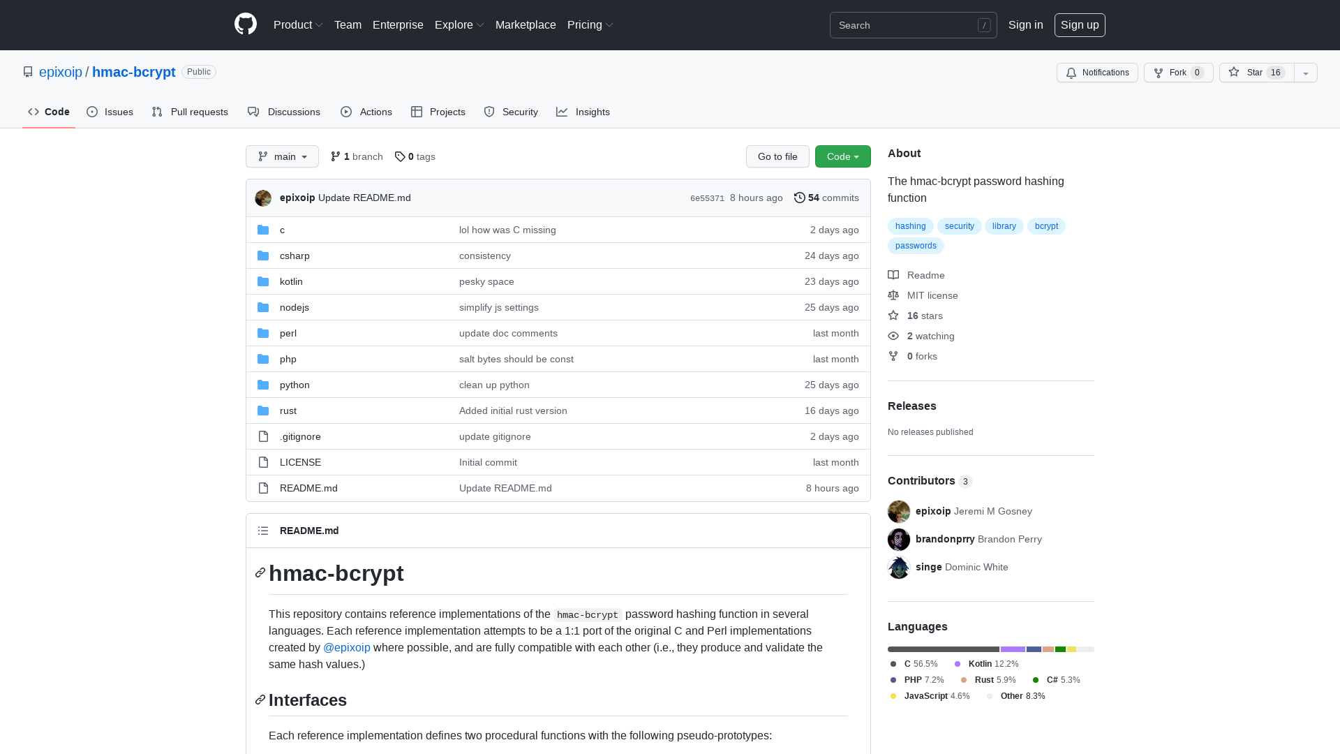 GitHub - epixoip/hmac-bcrypt: The hmac-bcrypt password hashing function