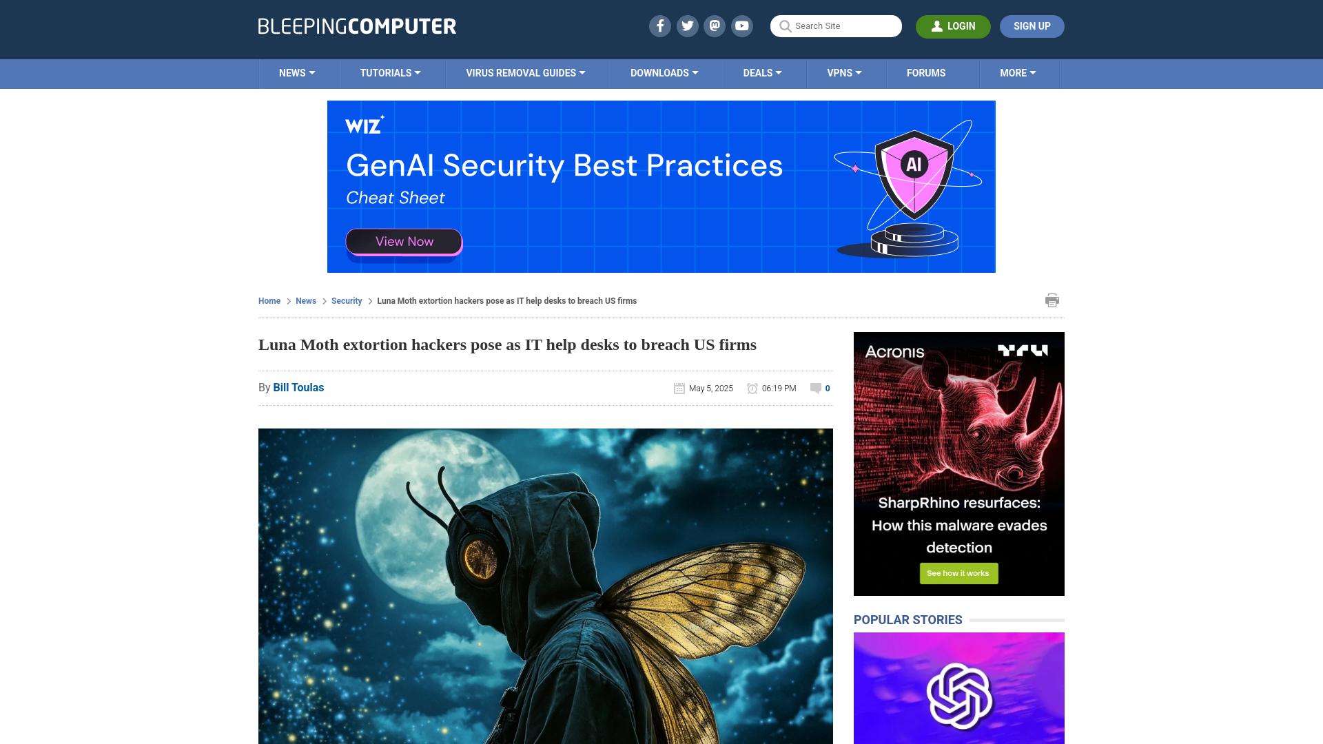 Luna Moth extortion hackers pose as IT help desks to breach US firms