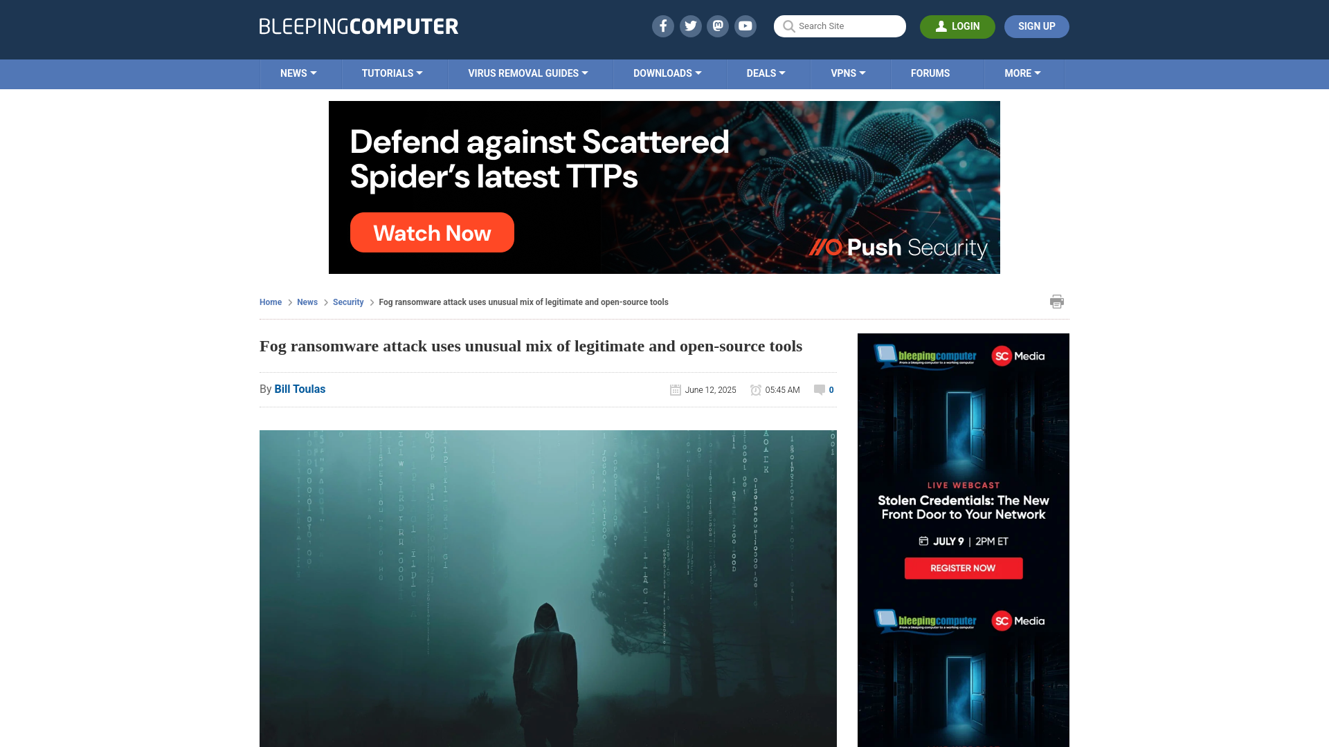 Fog ransomware attack uses unusual mix of legitimate and open-source tools