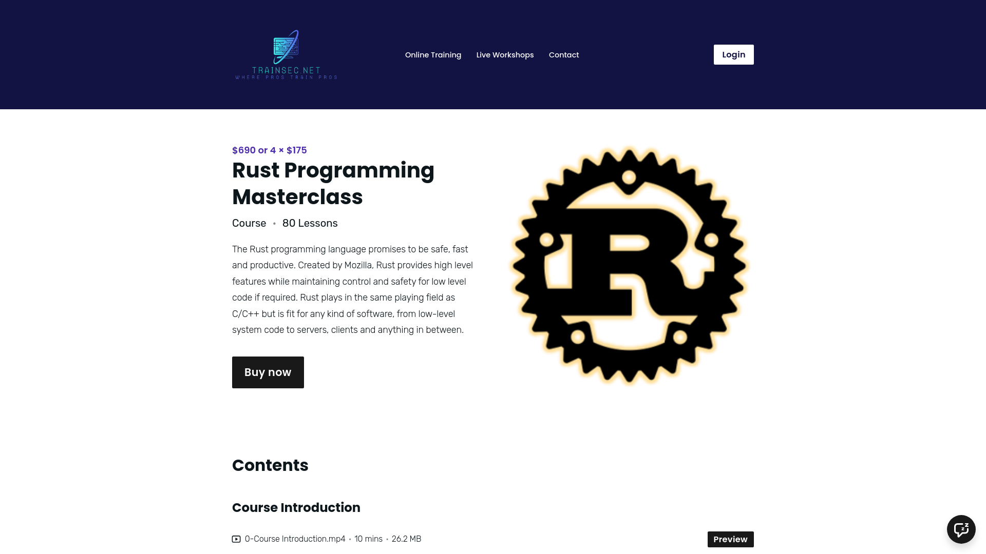 Rust Programming Masterclass