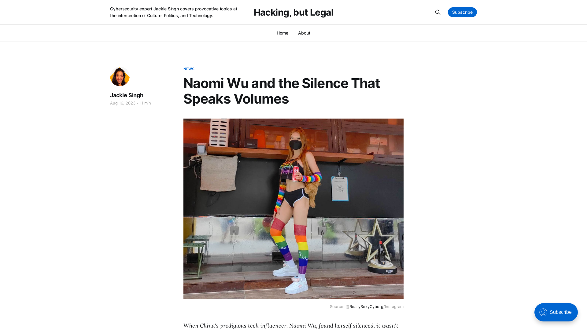 Naomi Wu and the Silence That Speaks Volumes