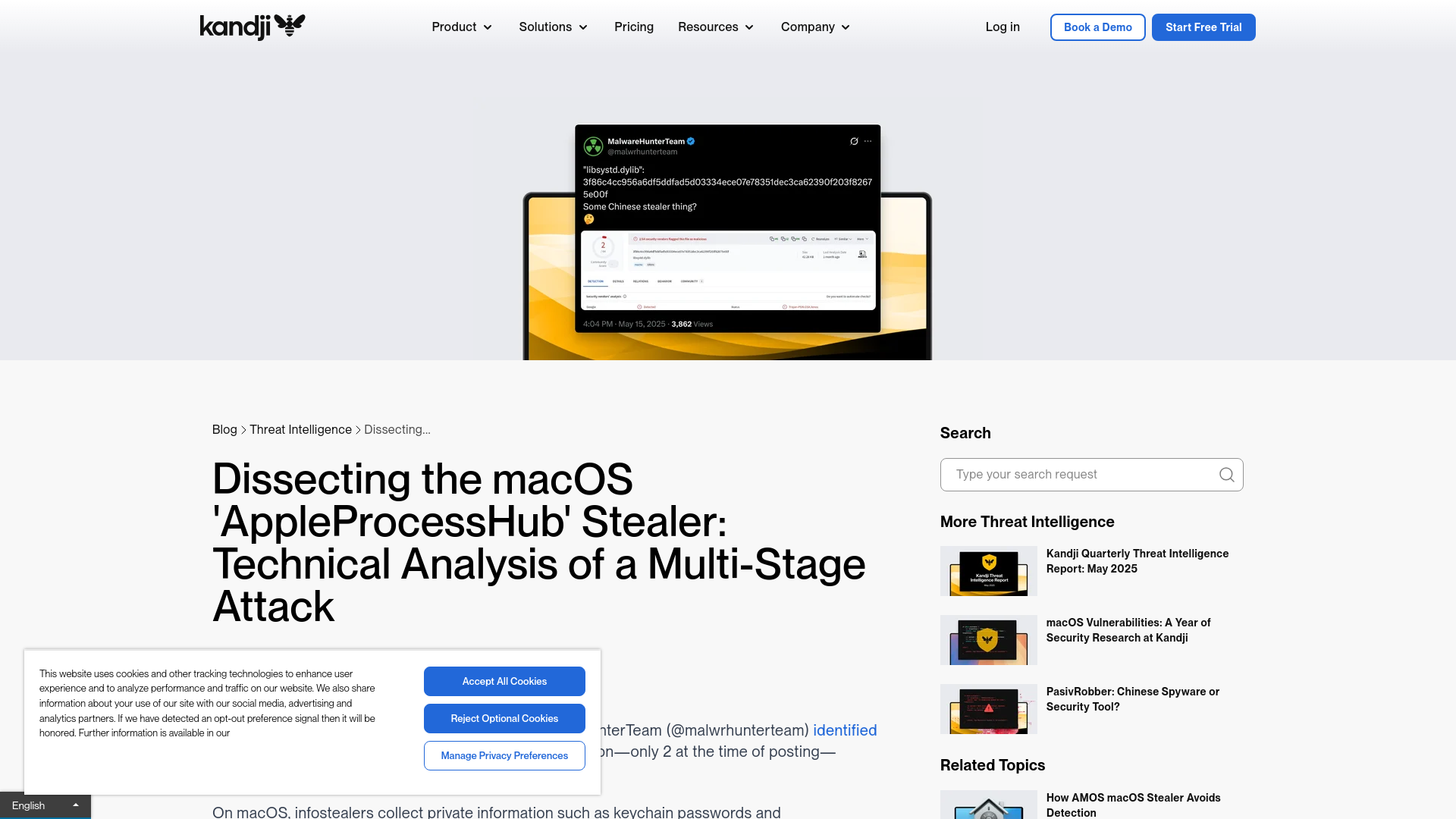 Dissecting the macOS 'AppleProcessHub' Stealer: Technical Analysis of a Multi-Stage Attack