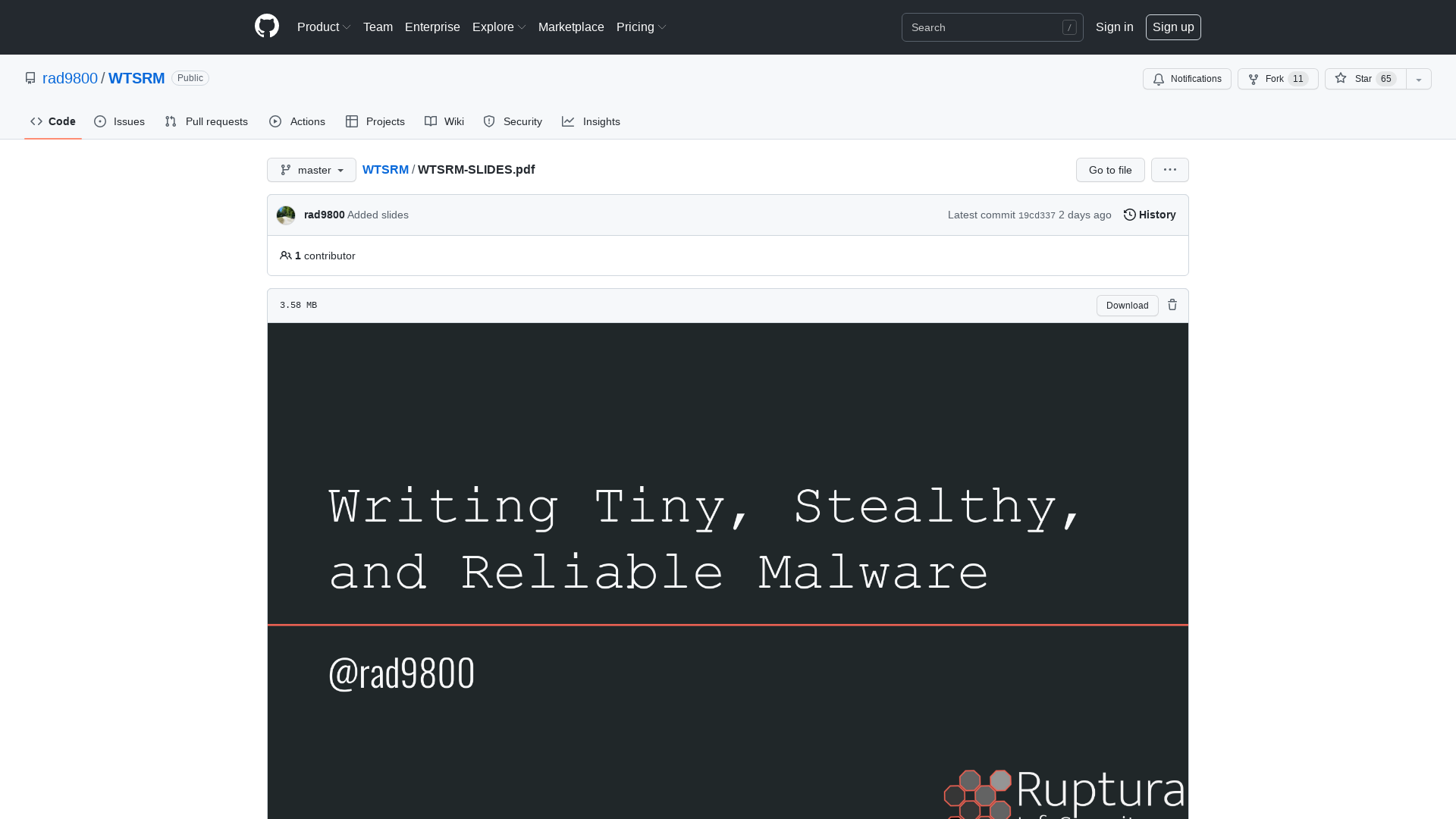 WTSRM/WTSRM-SLIDES.pdf at master · rad9800/WTSRM · GitHub