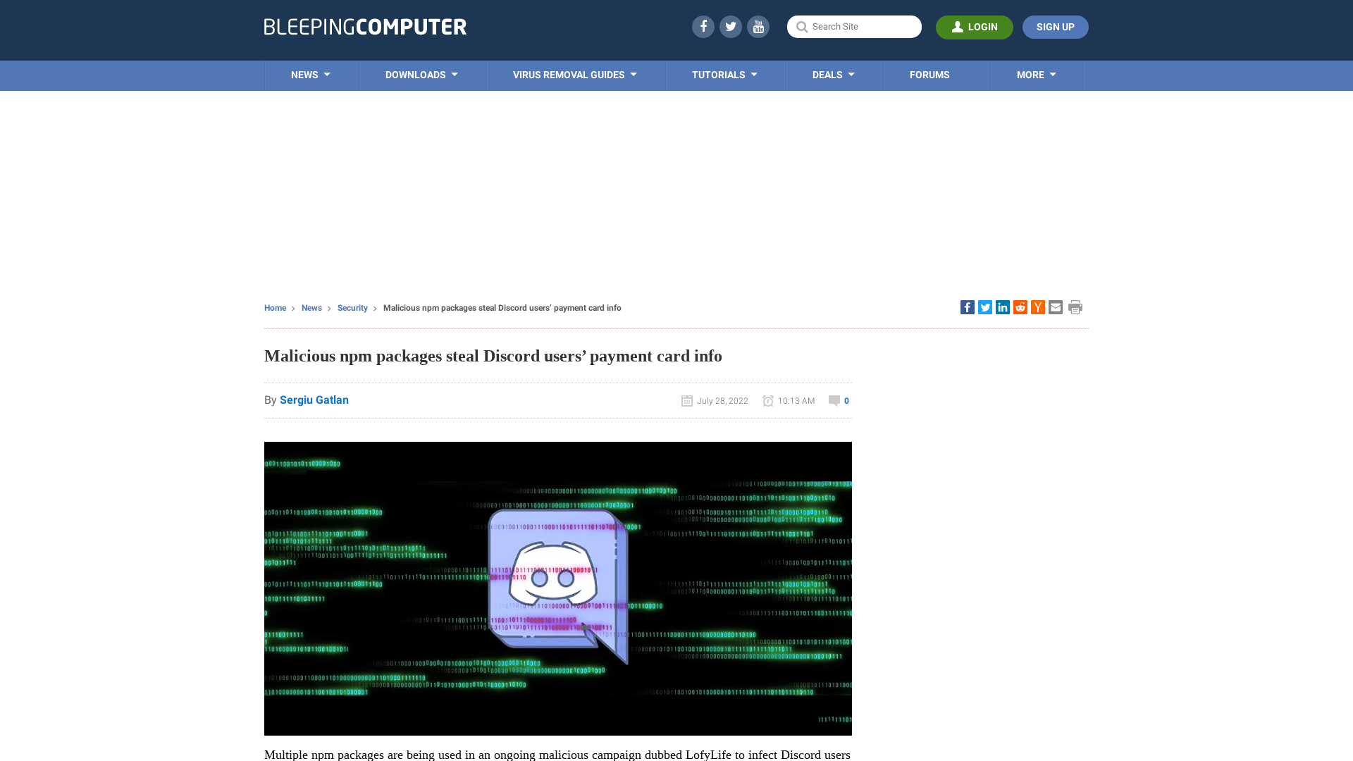 Malicious npm packages steal Discord users’ payment card info