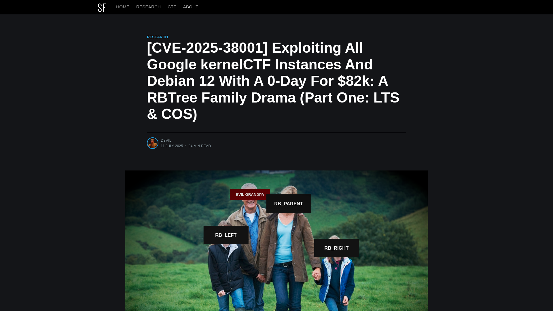 [CVE-2025-38001] Exploiting All Google kernelCTF Instances And Debian 12 With A 0-Day For $82k: A RBTree Family Drama (Part One: LTS & COS)