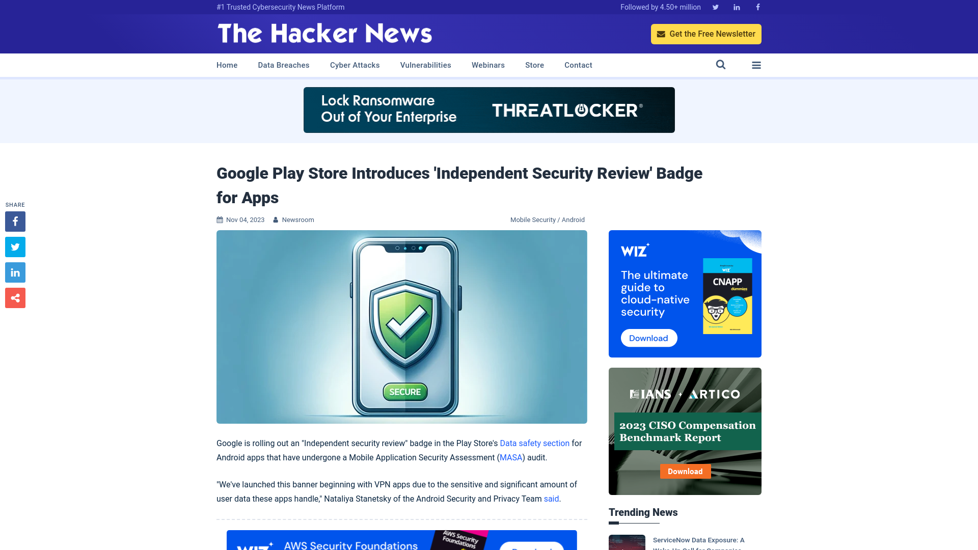 Google Play Store Introduces 'Independent Security Review' Badge for Apps