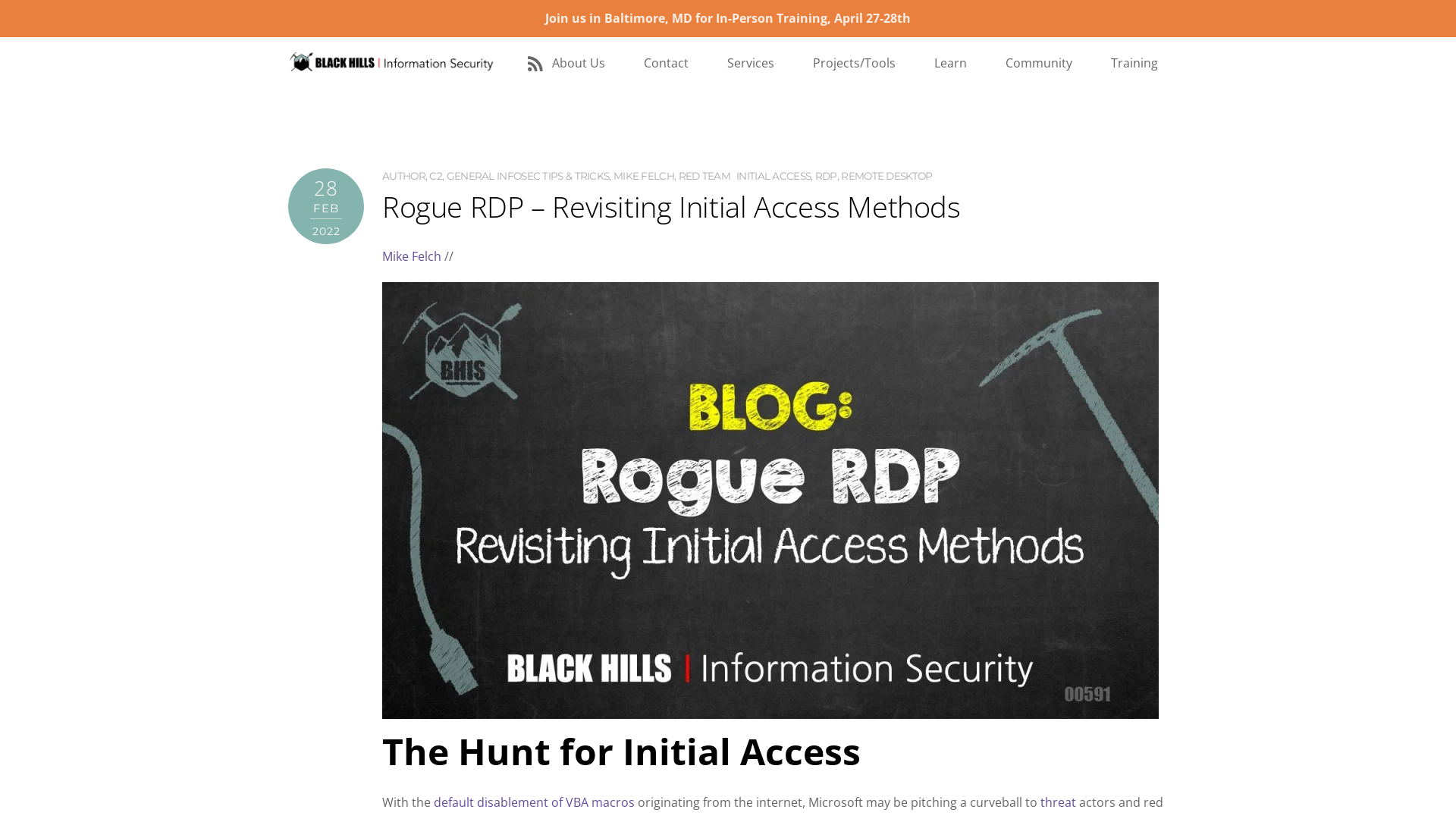 Rogue RDP – Revisiting Initial Access Methods - Black Hills Information Security