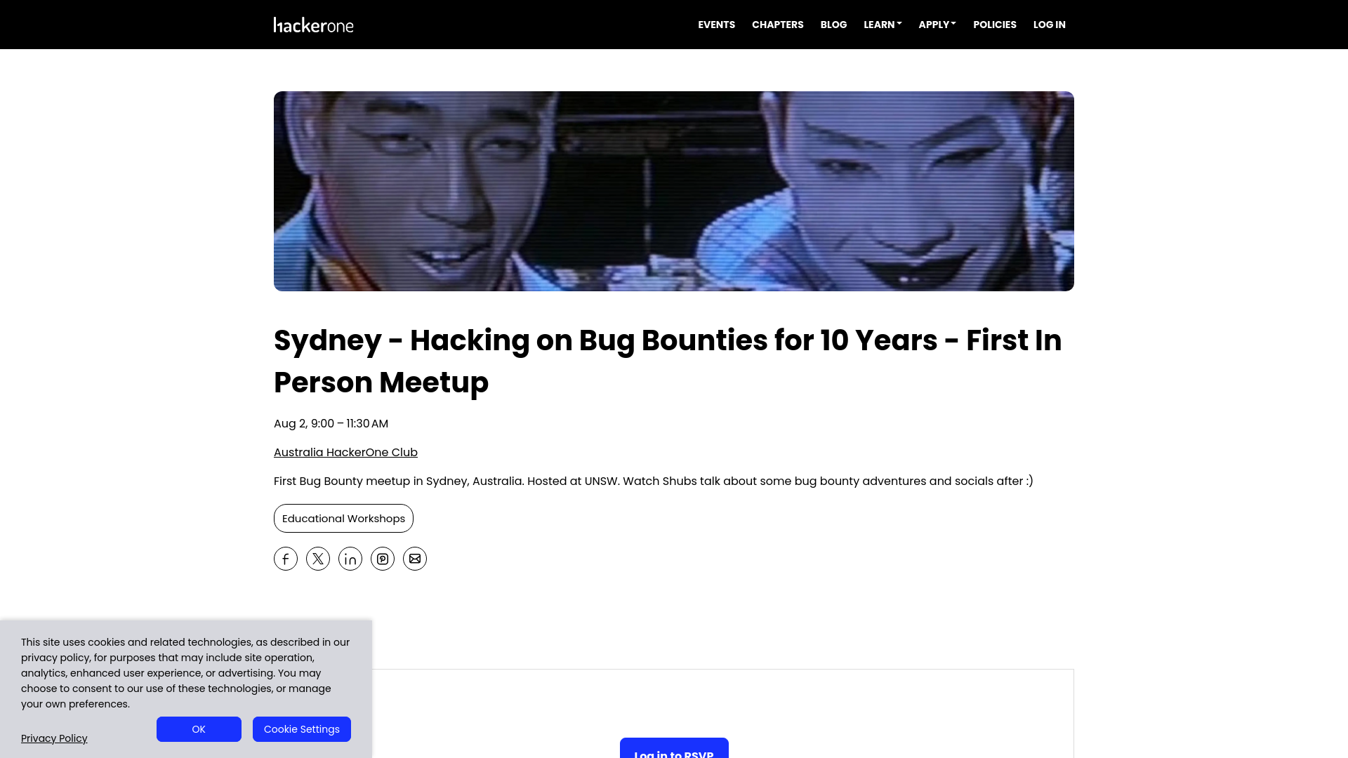 See Sydney - Hacking on Bug Bounties for 10 Years - First In Person Meetup at HackerOne Community Australia HackerOne Club