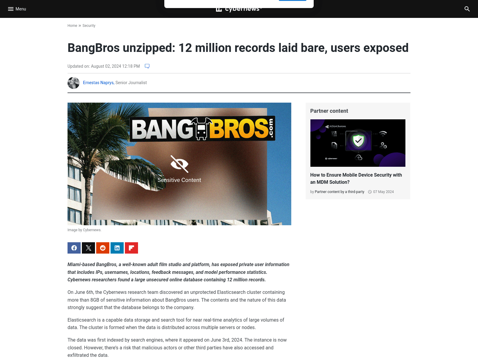 BangBros unzipped: 12 million records laid bare, users exposed | Cybernews