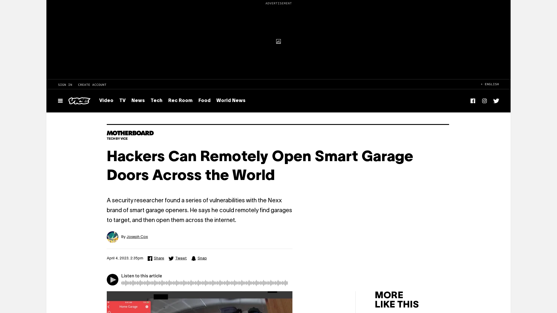 Hackers Can Remotely Open Smart Garage Doors Across the World